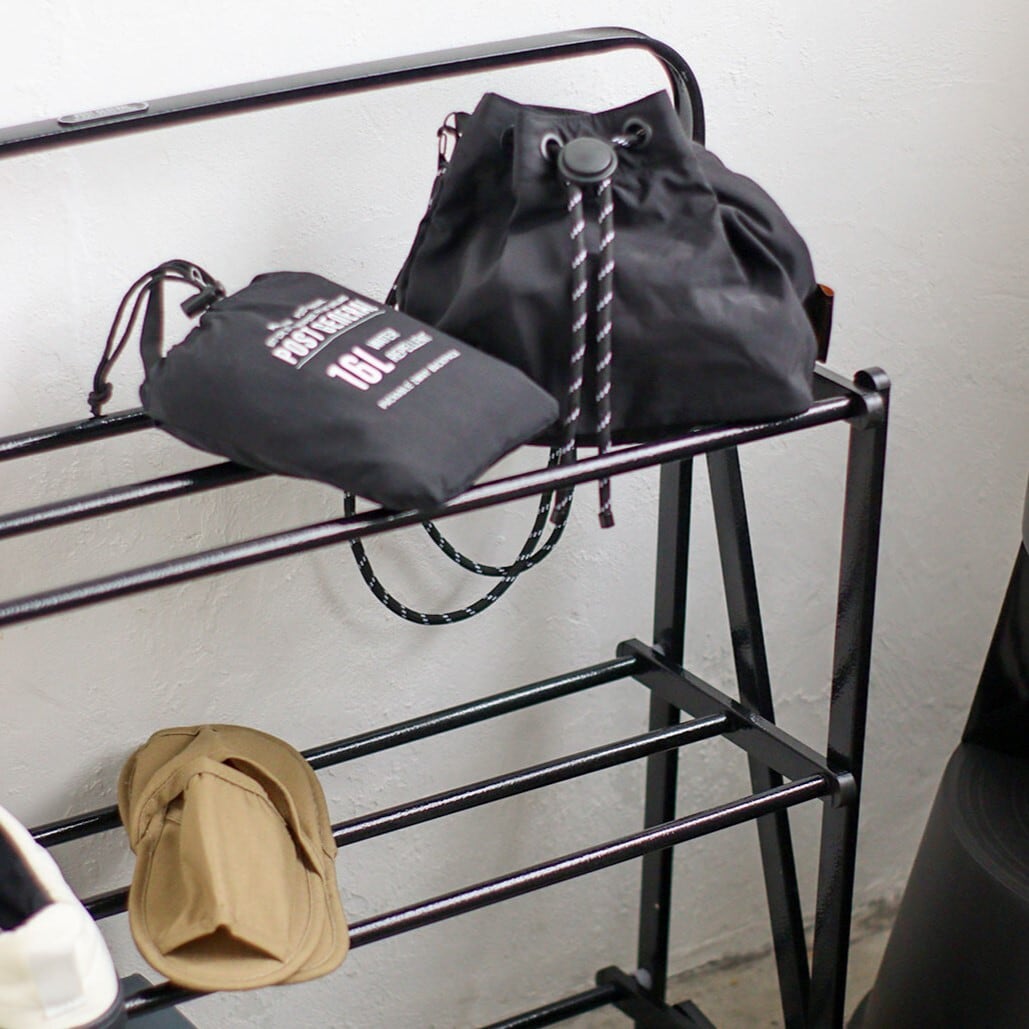 FOLDABLE SHOES RACK HAMMERTONE Black