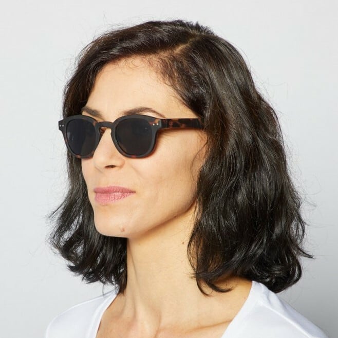 SUNGLASS IZIPIZI #C TORTOISE / Gray Lenses