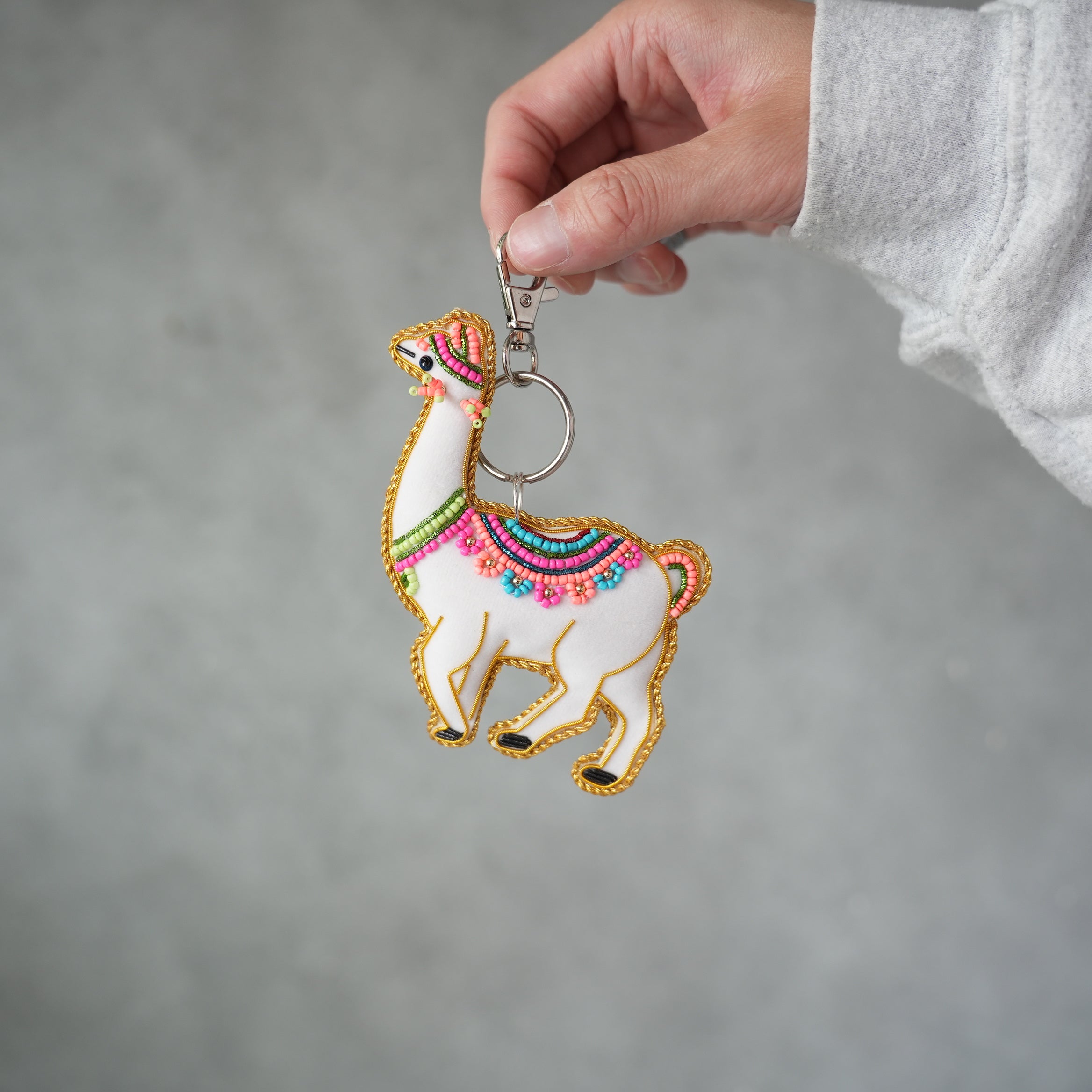 Beads Embroidery Keyholder
