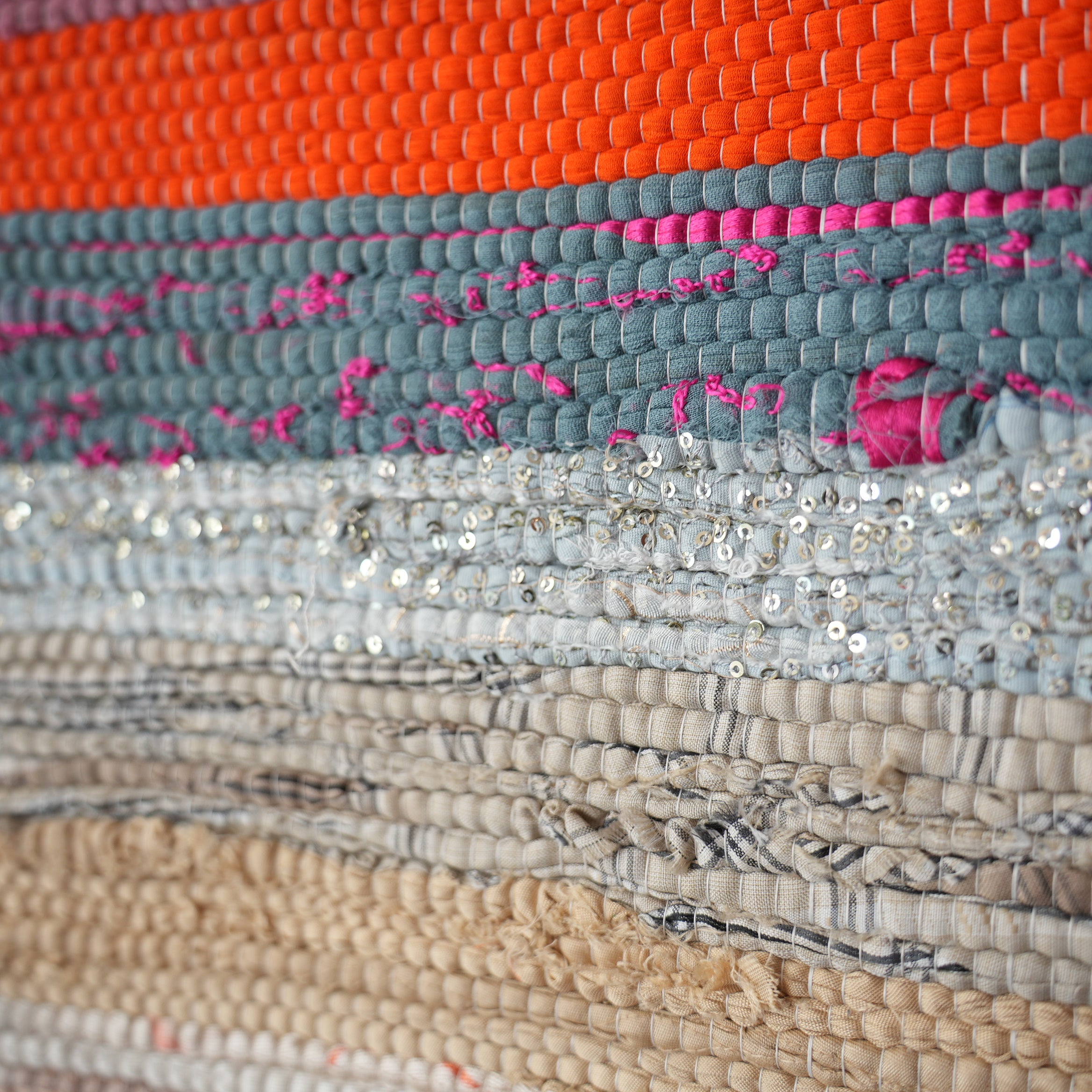 SCRAP FABRIC RUG C