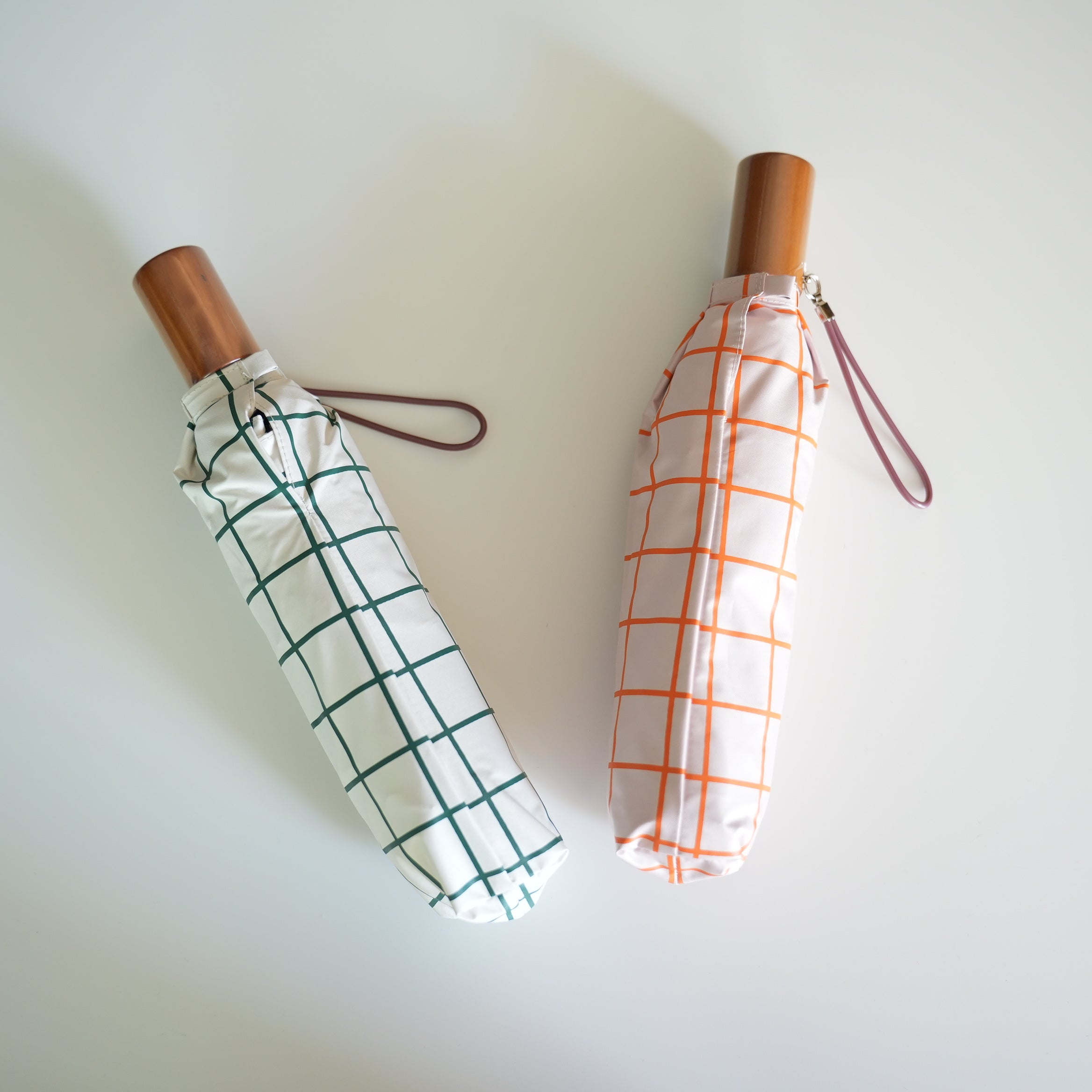 Sunshade Folding Umbrella GRID WH/GR