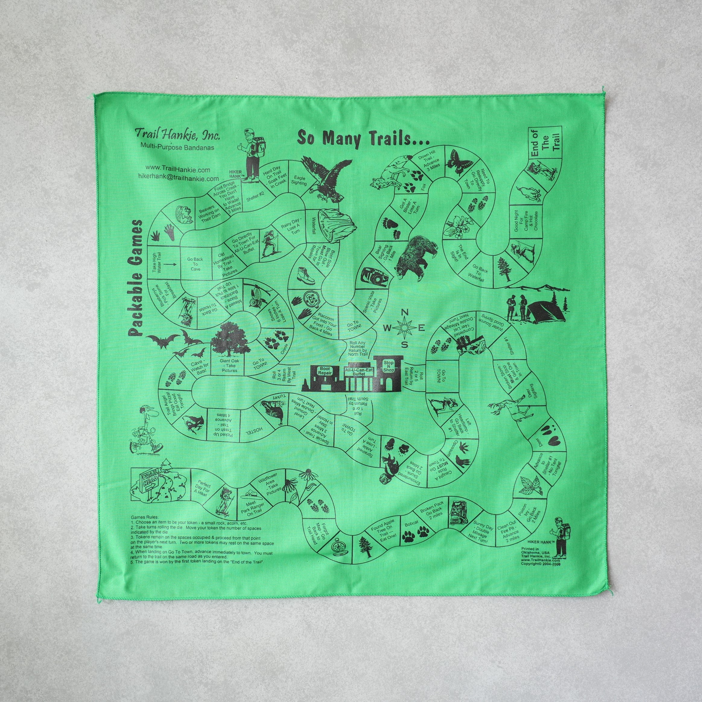 TRAIL HANKIE BANDANA SO MANY TRAILS...