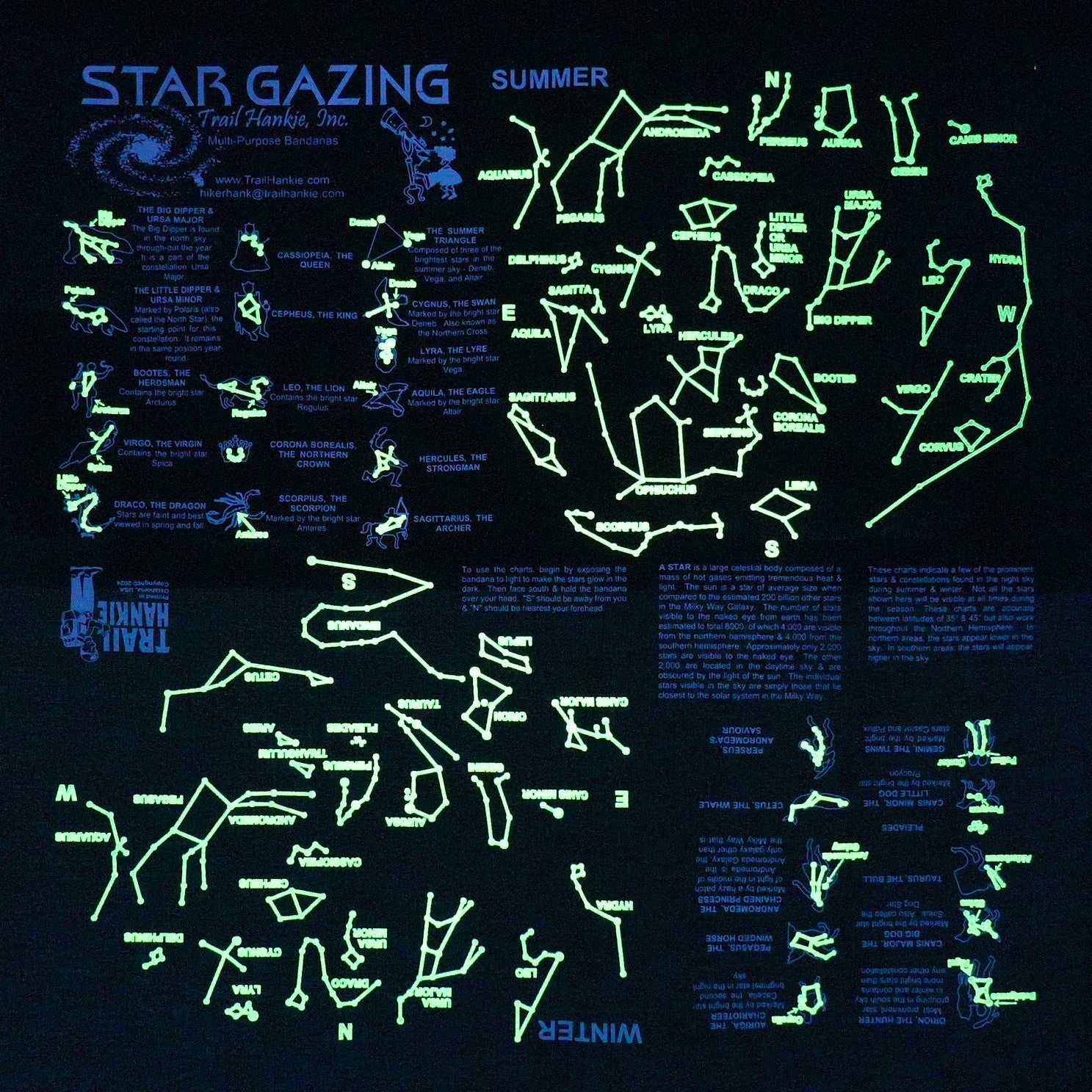 TRAIL HANKIE BANDANA STAR GAZING