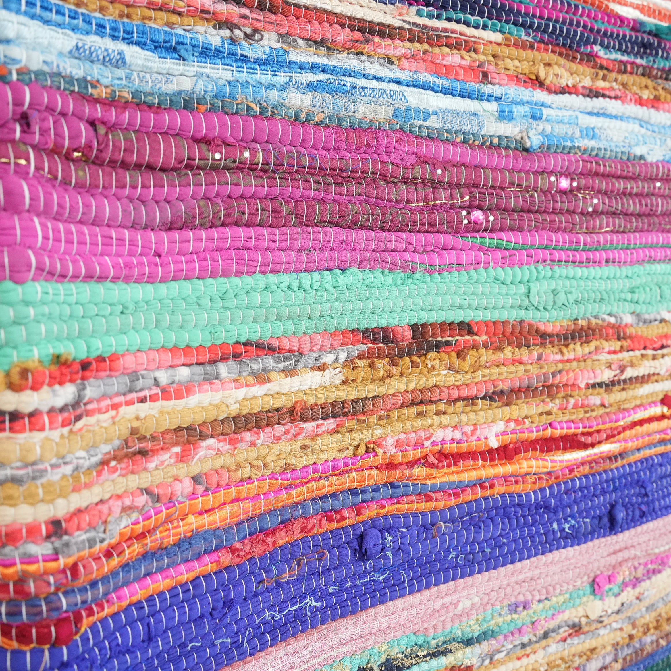 SCRAP FABRIC RUG D