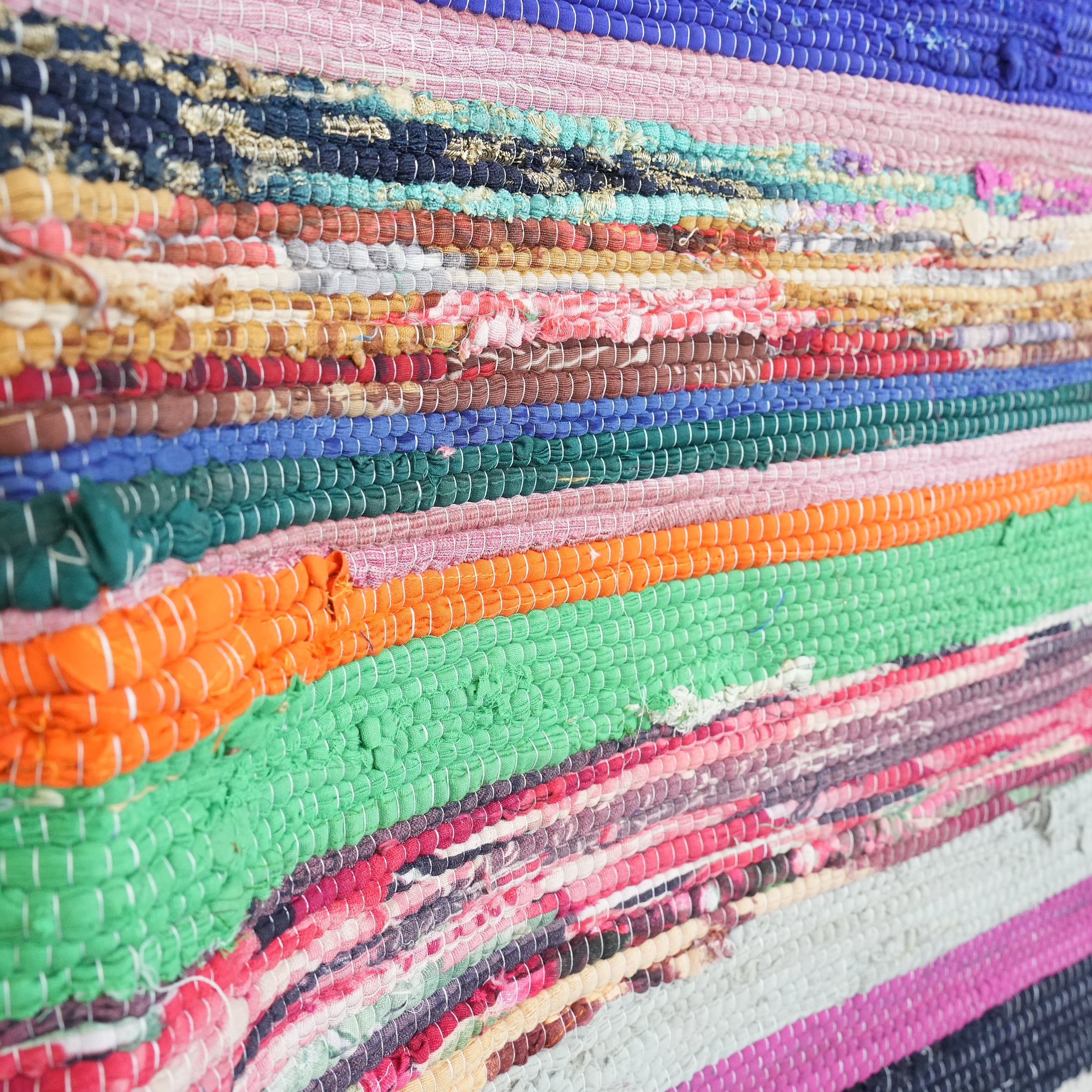 SCRAP FABRIC RUG D