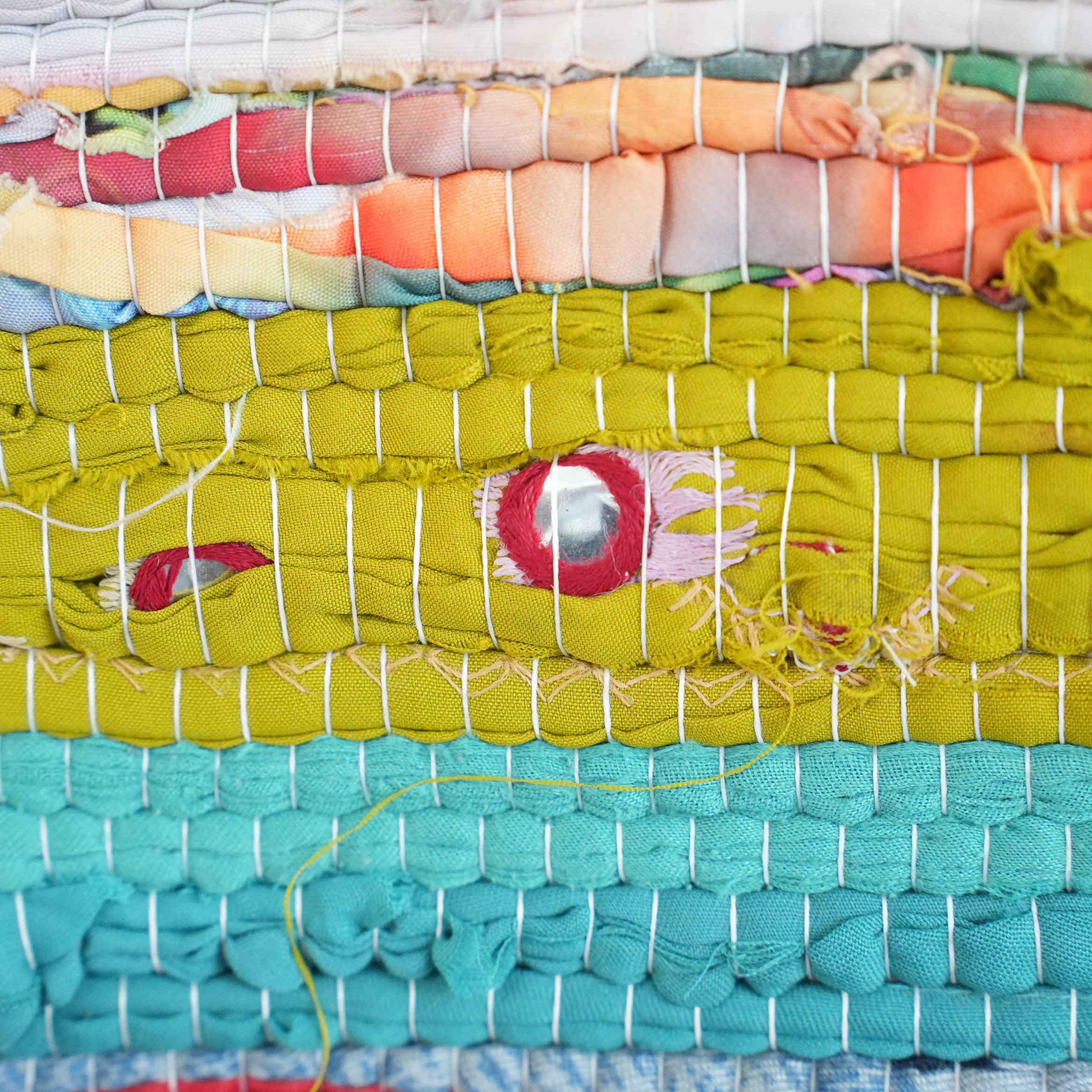 SCRAP FABRIC RUG F
