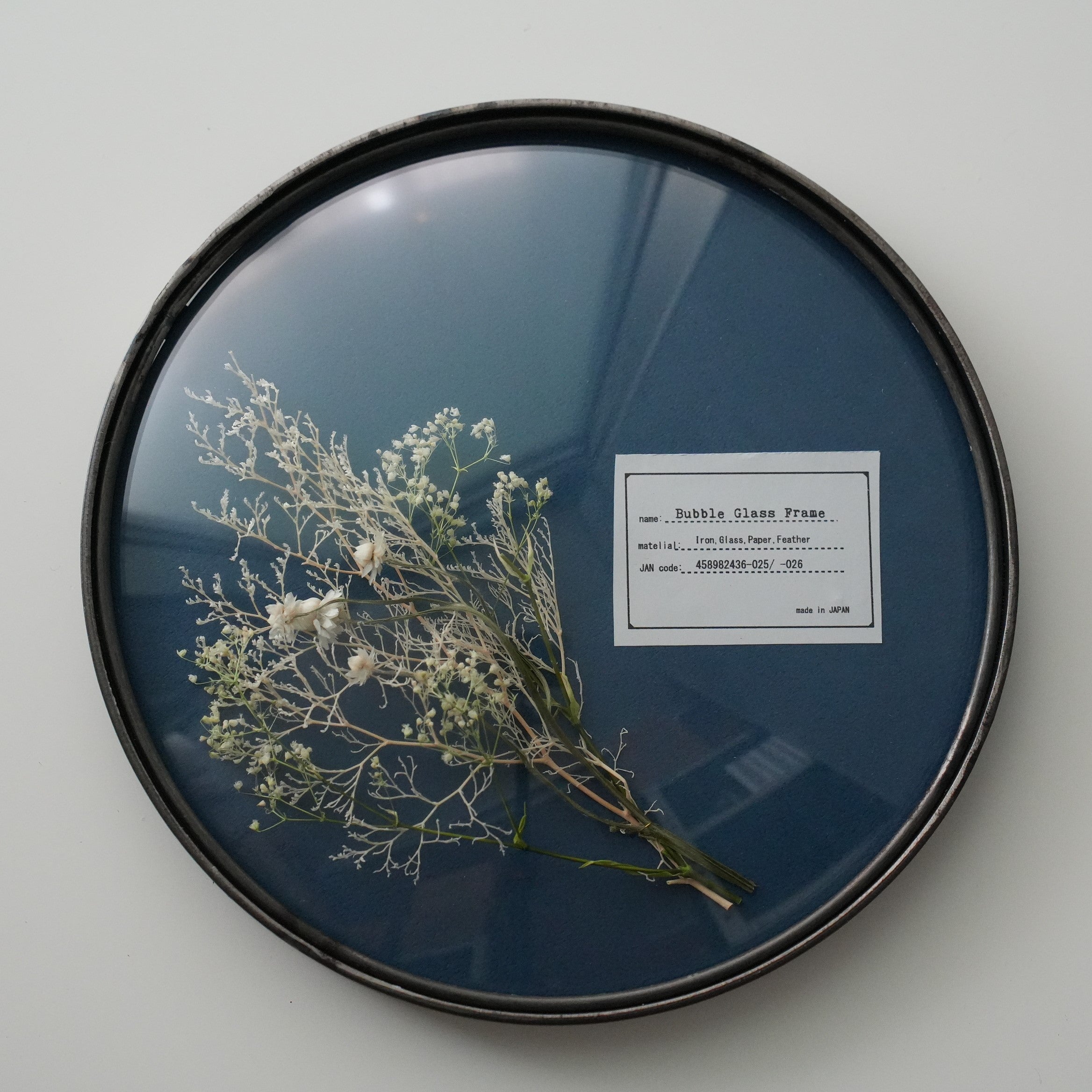 Bubble Glass Frame L White