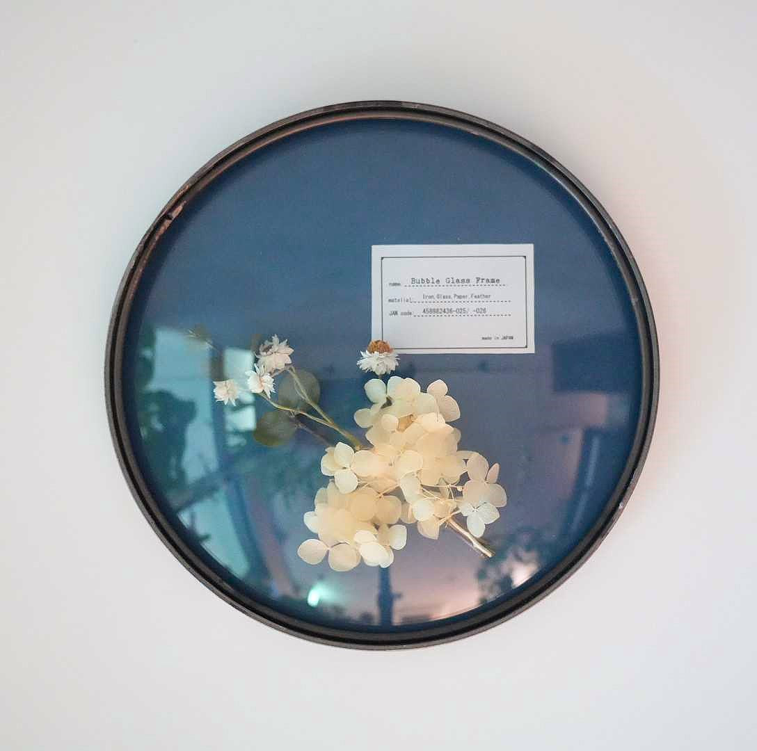Bubble Glass Frame L Yellow