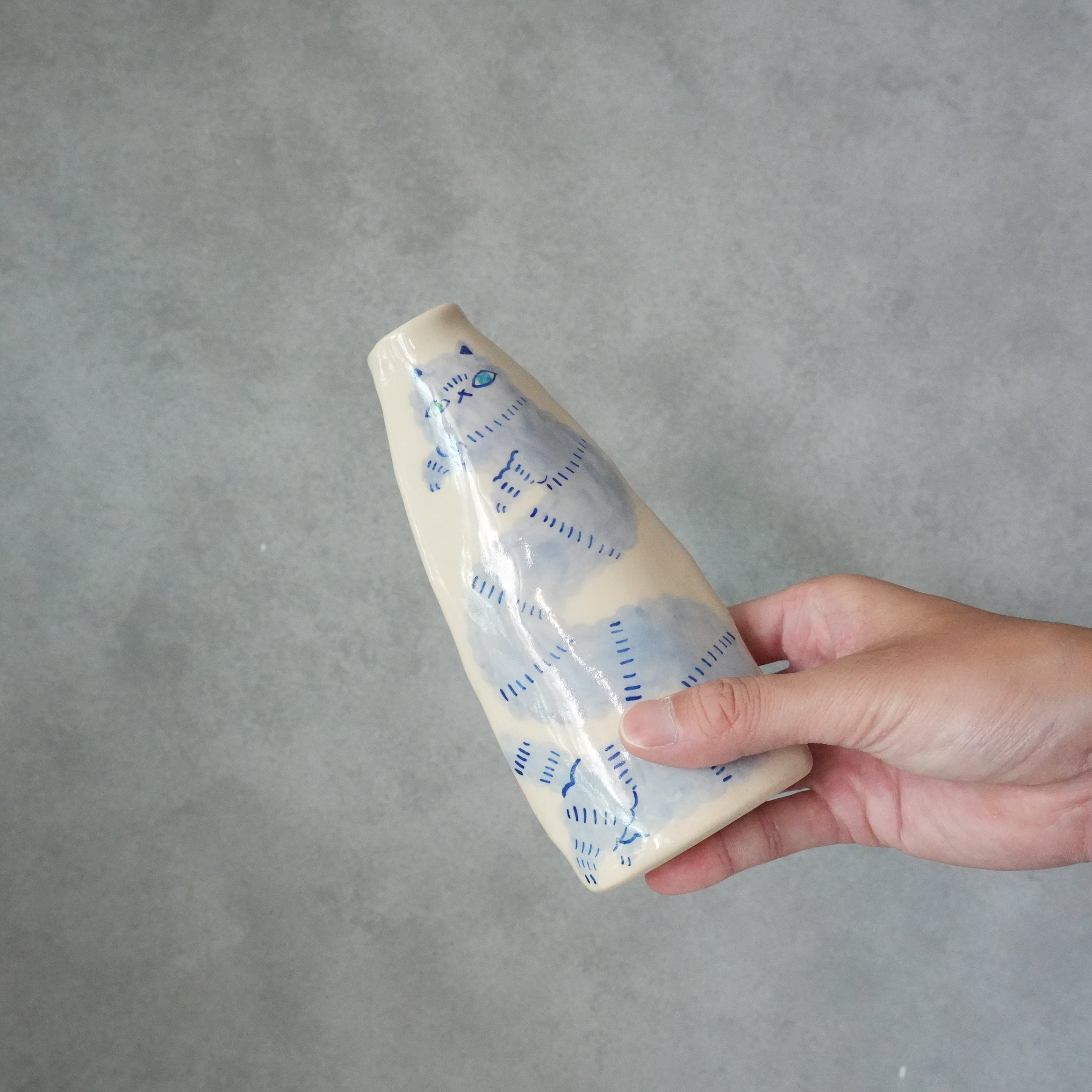 Cat Flower Vase A