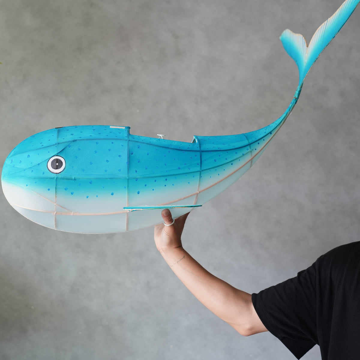 Bamboo Whale Lantern Pendant Light M