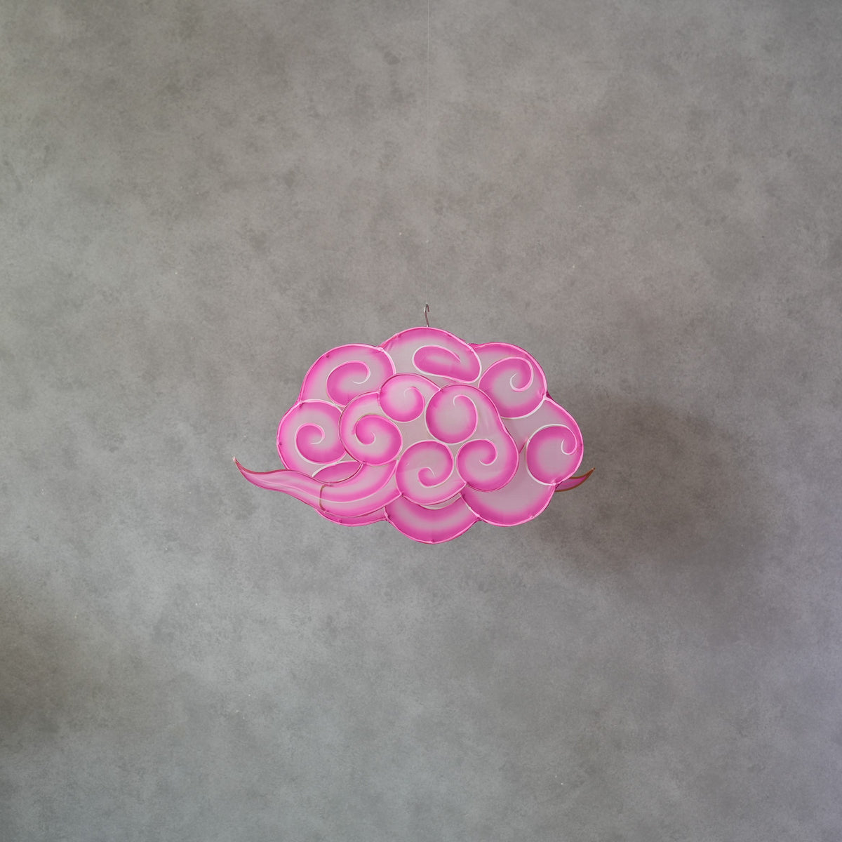 Bamboo Cloud Lantern Pink