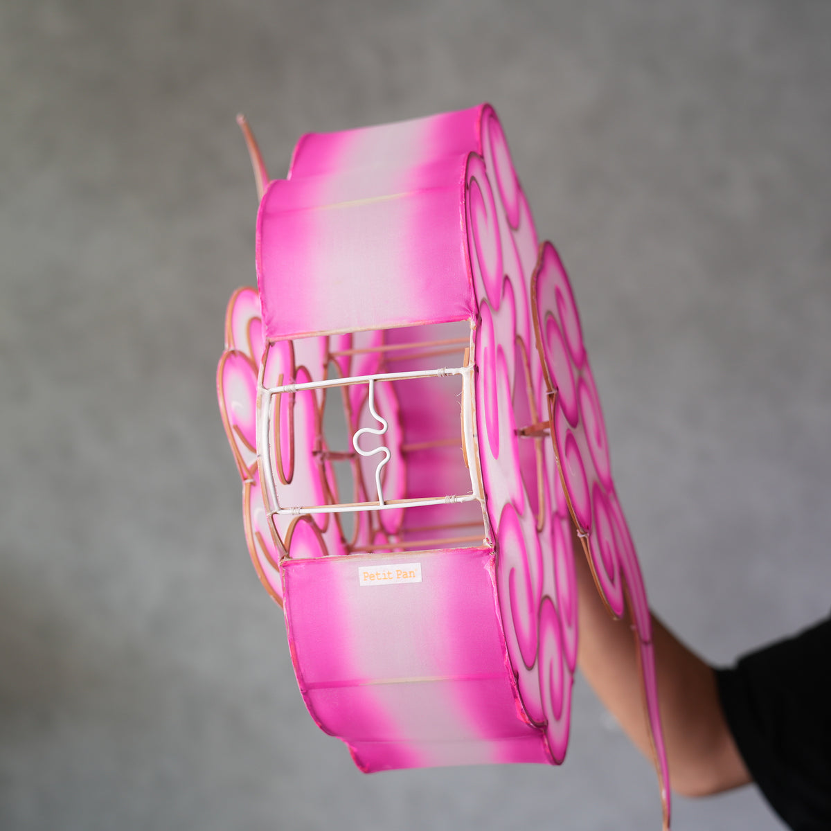 Bamboo Cloud Lantern Pink
