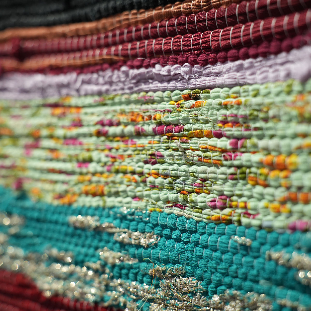 SCRAP FABRIC RUG E