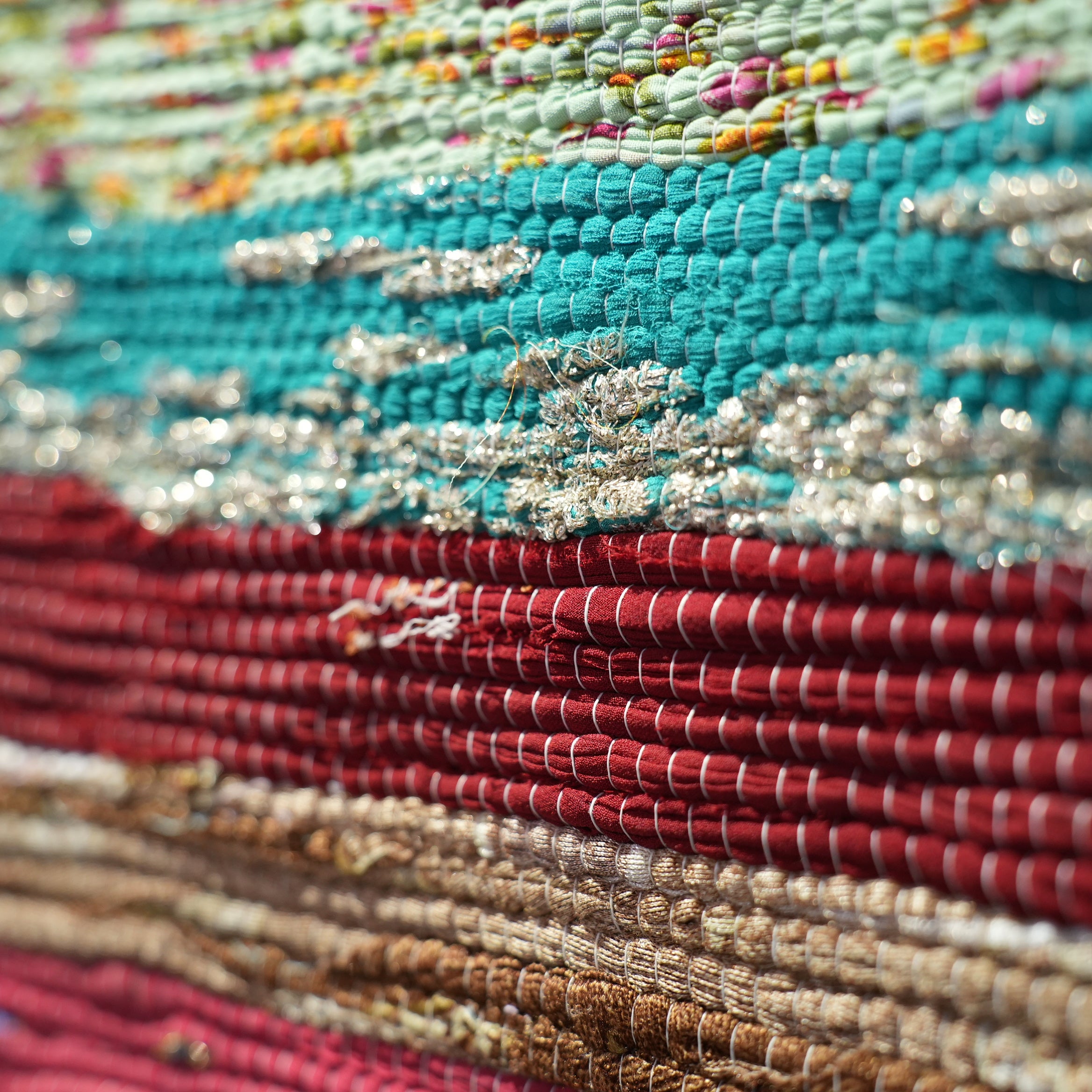 SCRAP FABRIC RUG E