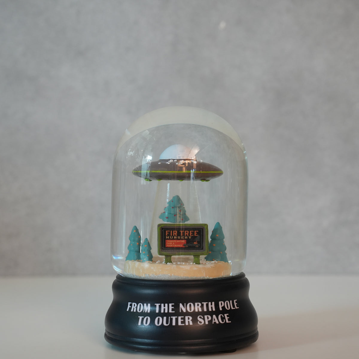WATER GLOBE TO OUTER SPACE