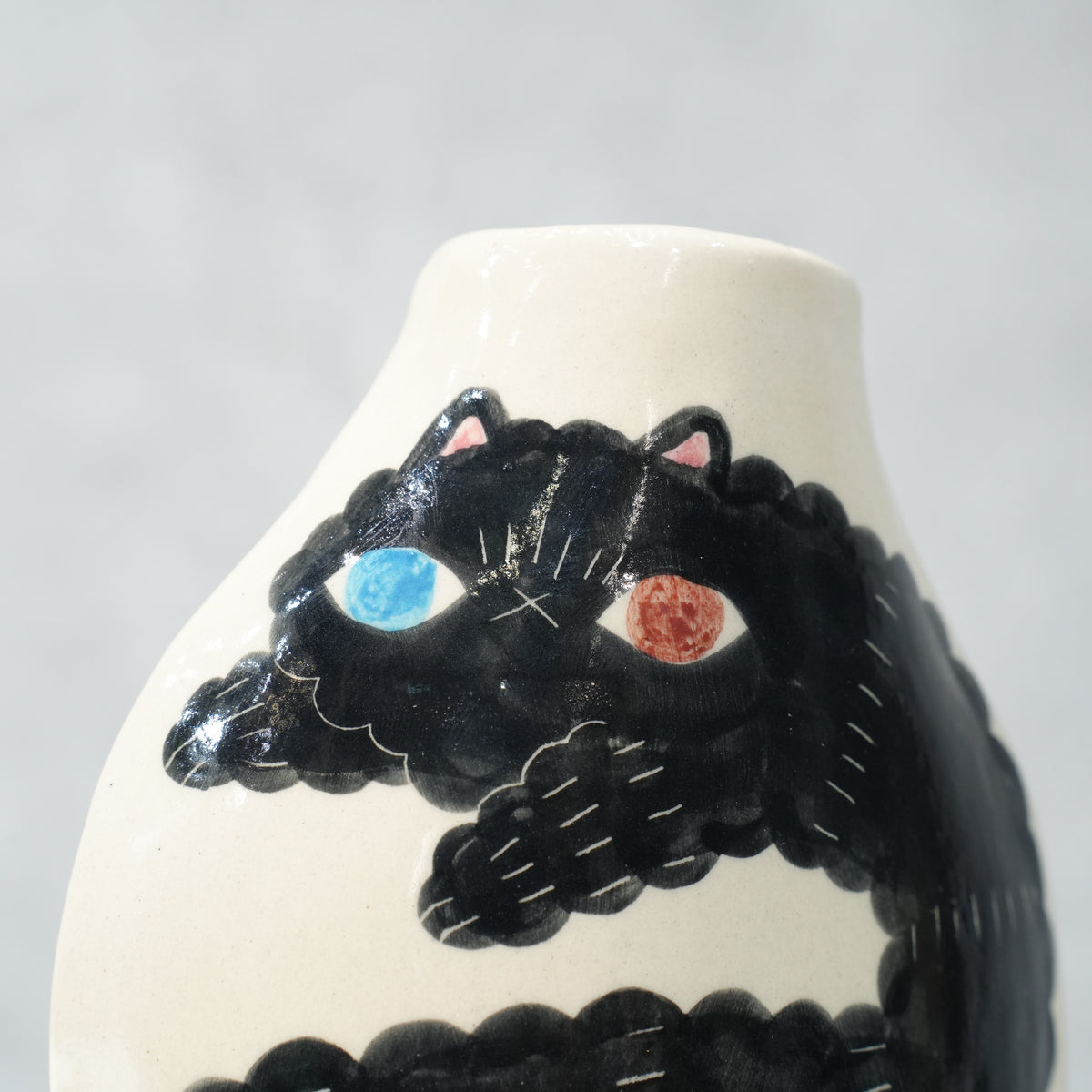 Cat Flower Vase C