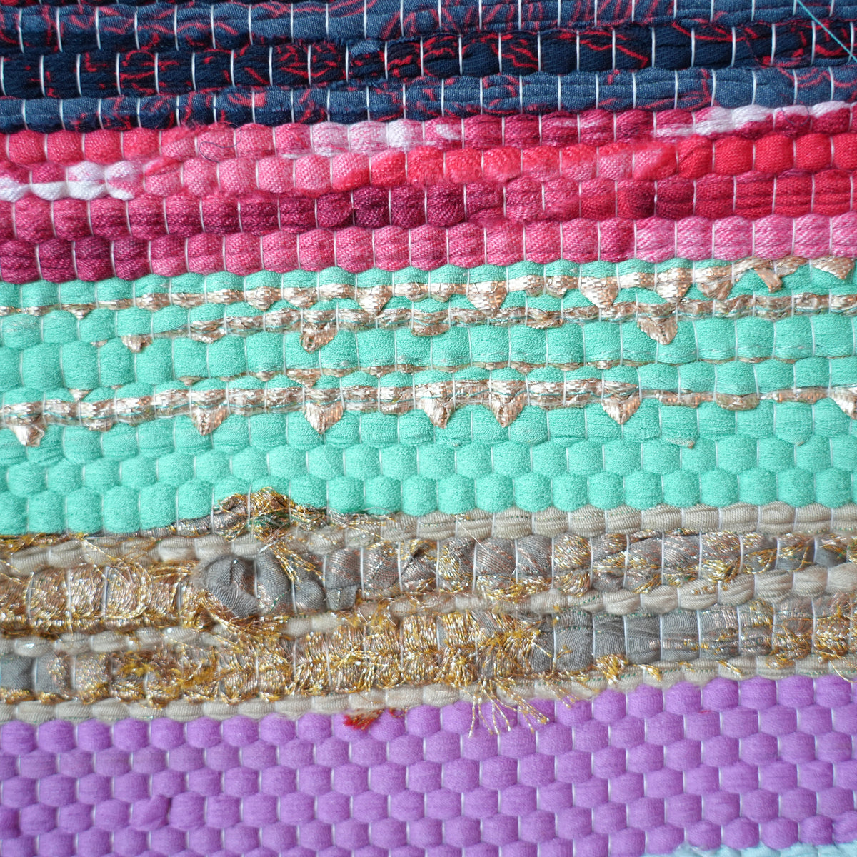 SCRAP FABRIC RUG D