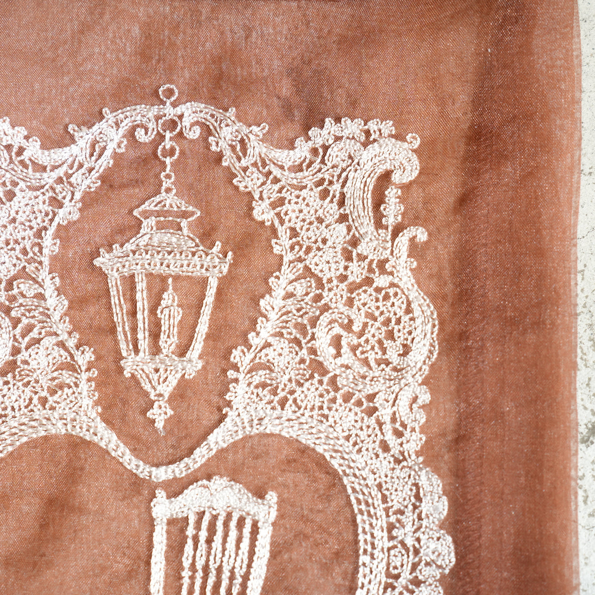 Lace Pouch Chair and Lantern