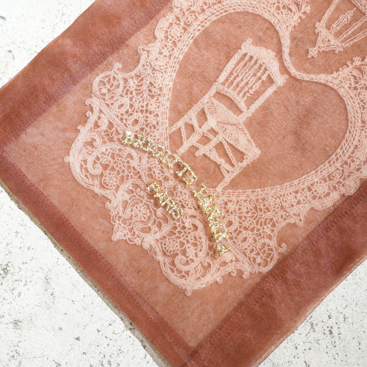 Lace Pouch Chair and Lantern