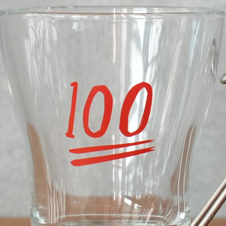 うそみたいなコップ 100点ガラスマグ