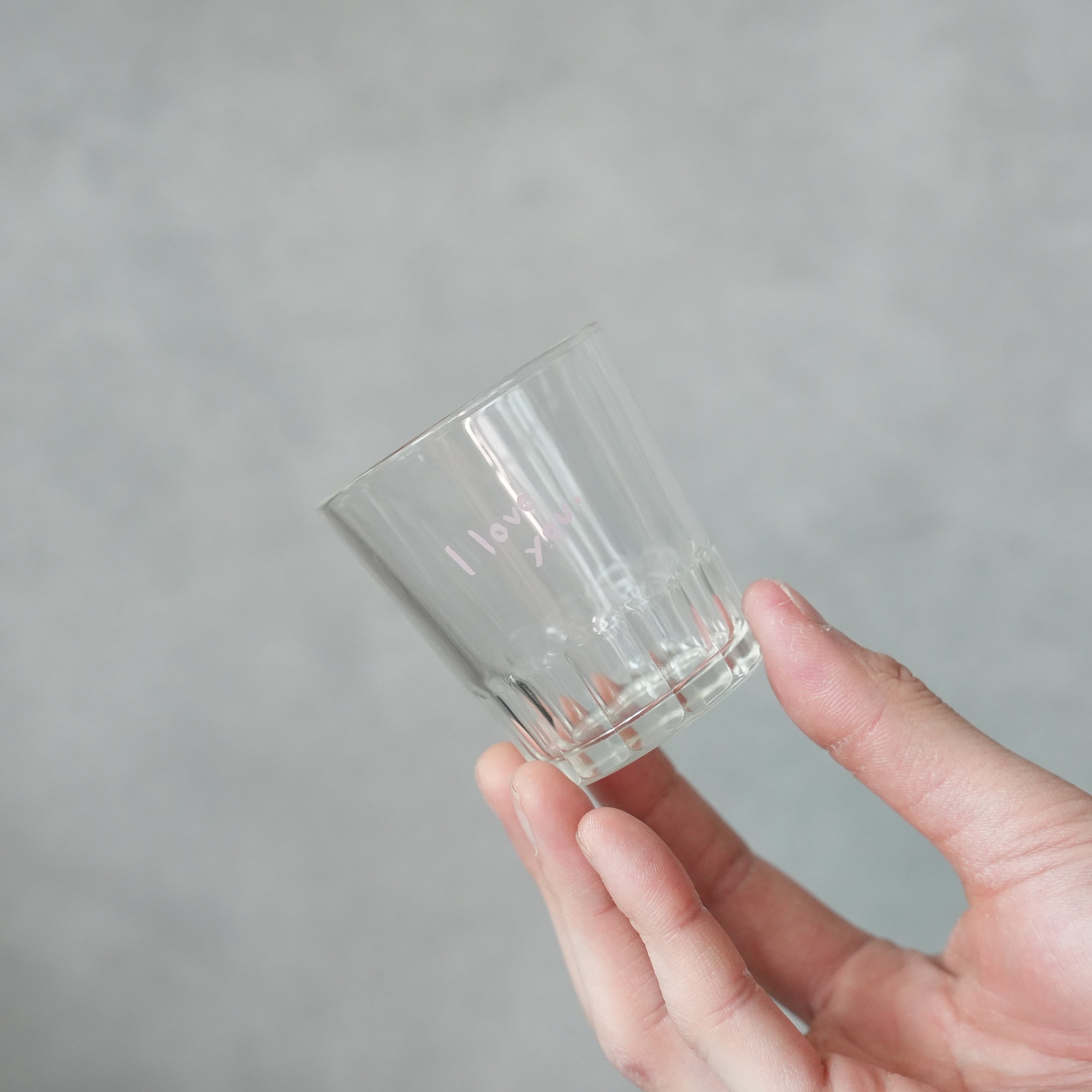 うそみたいなコップ 恋するミニグラス I love you.