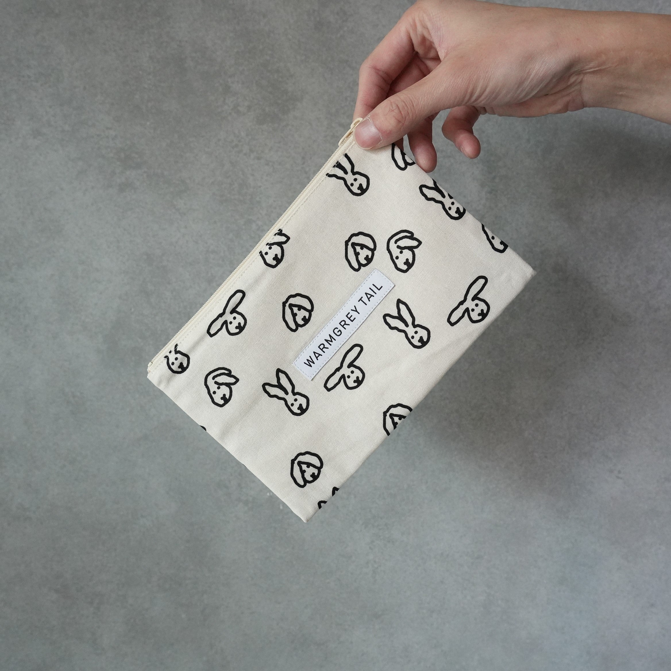 Warmgrey Tail FLAT POUCH