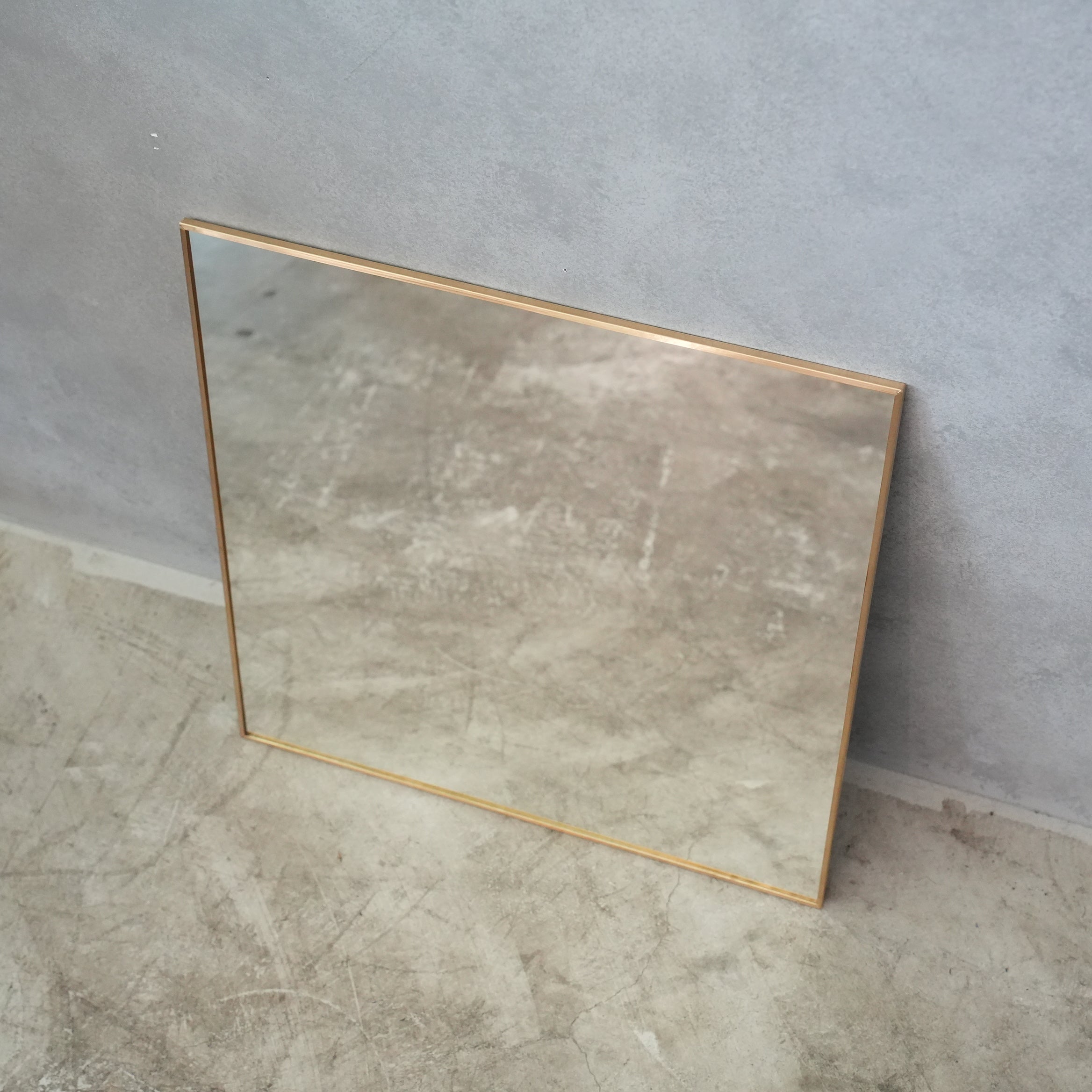 Odier Brass Mirror Square