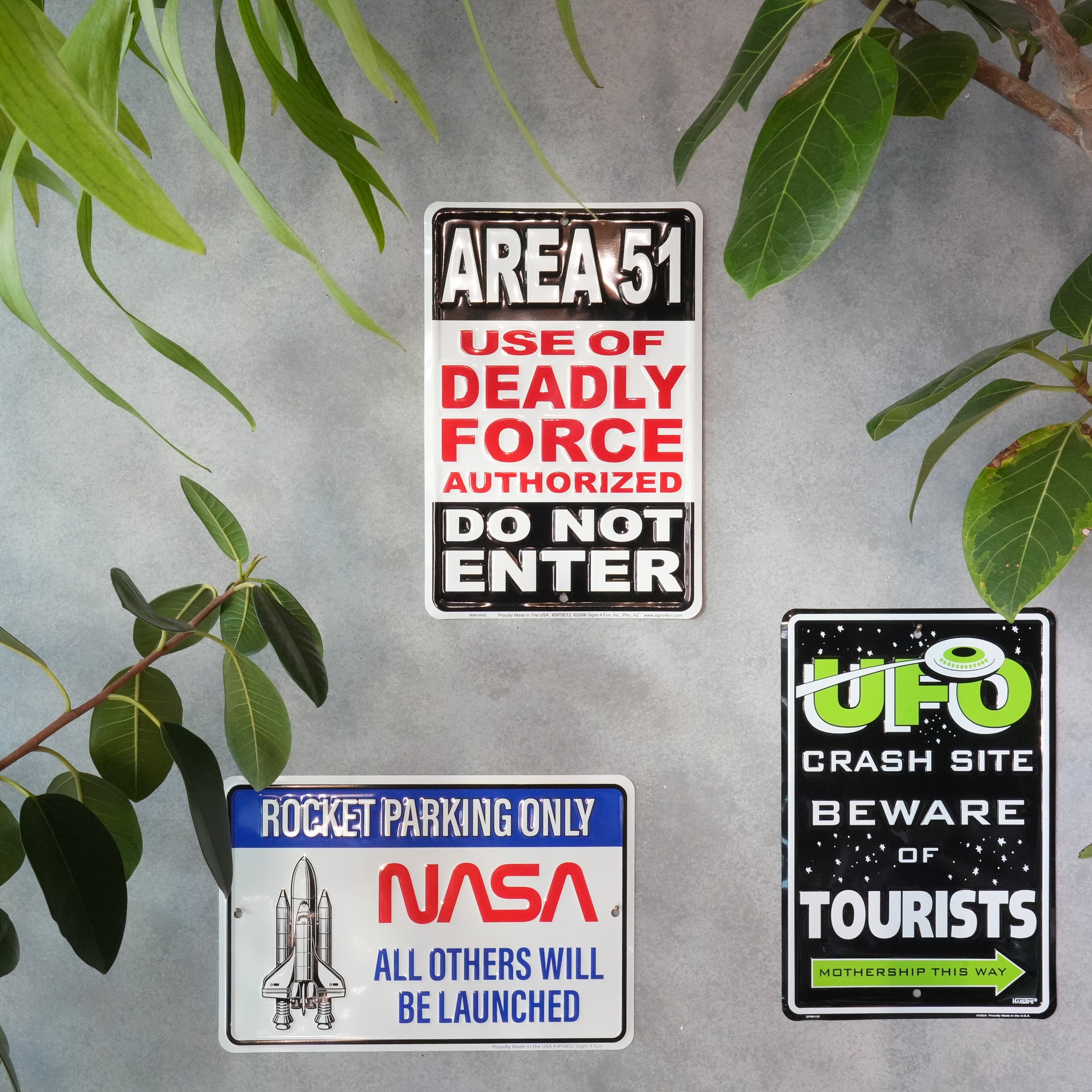 Steel signboard