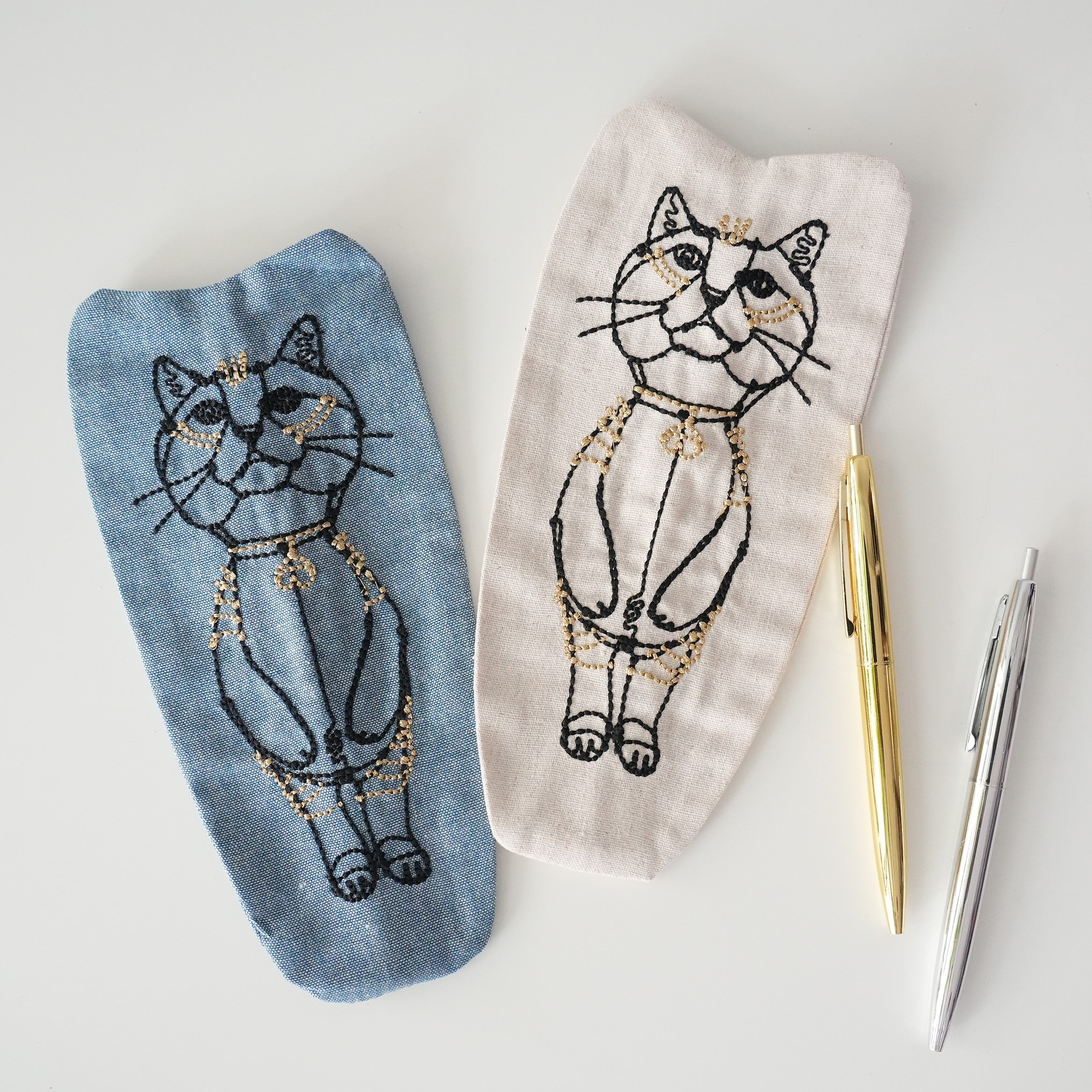 HAyU Embroidered Pencil Case