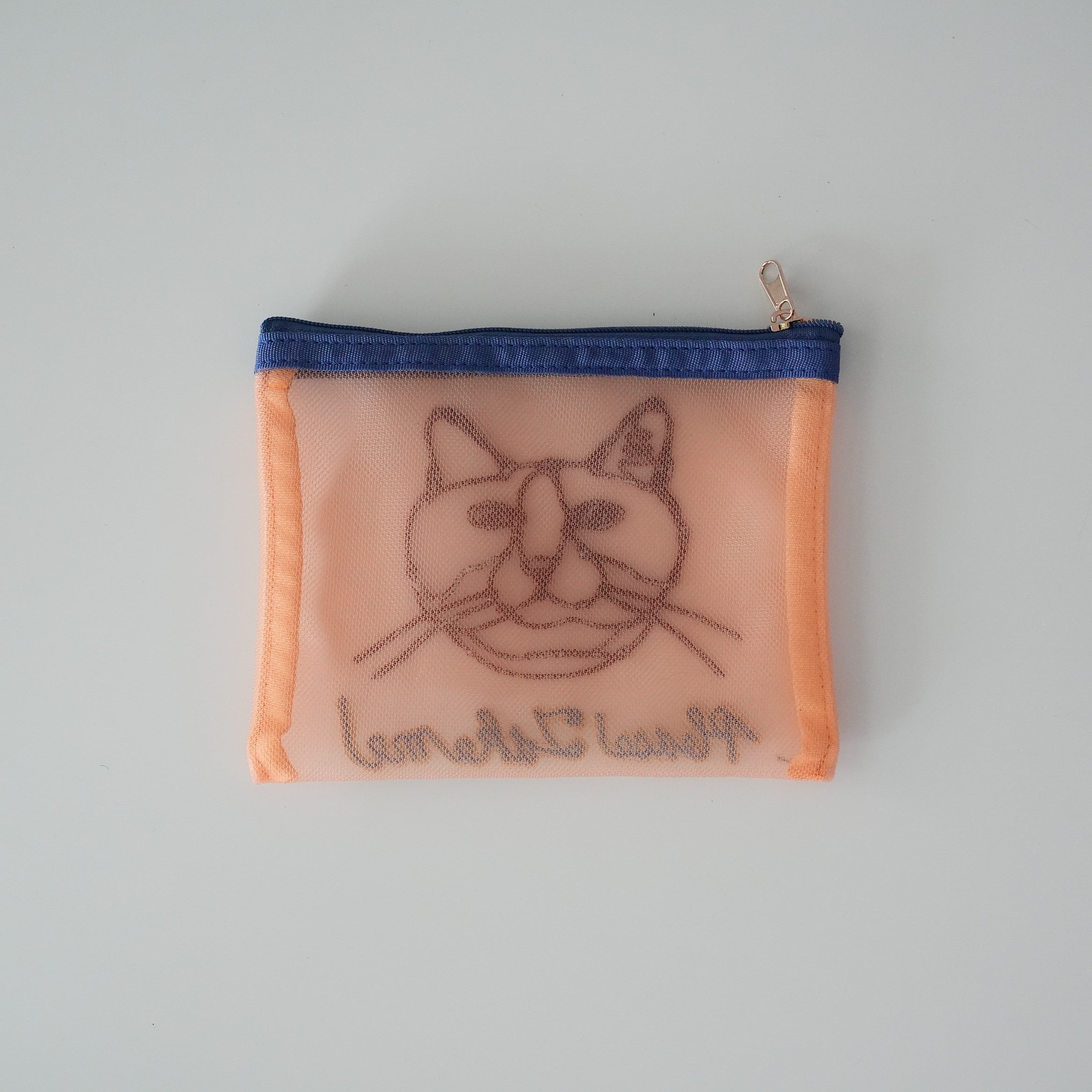 HAyU Embroidered Mesh Pouch