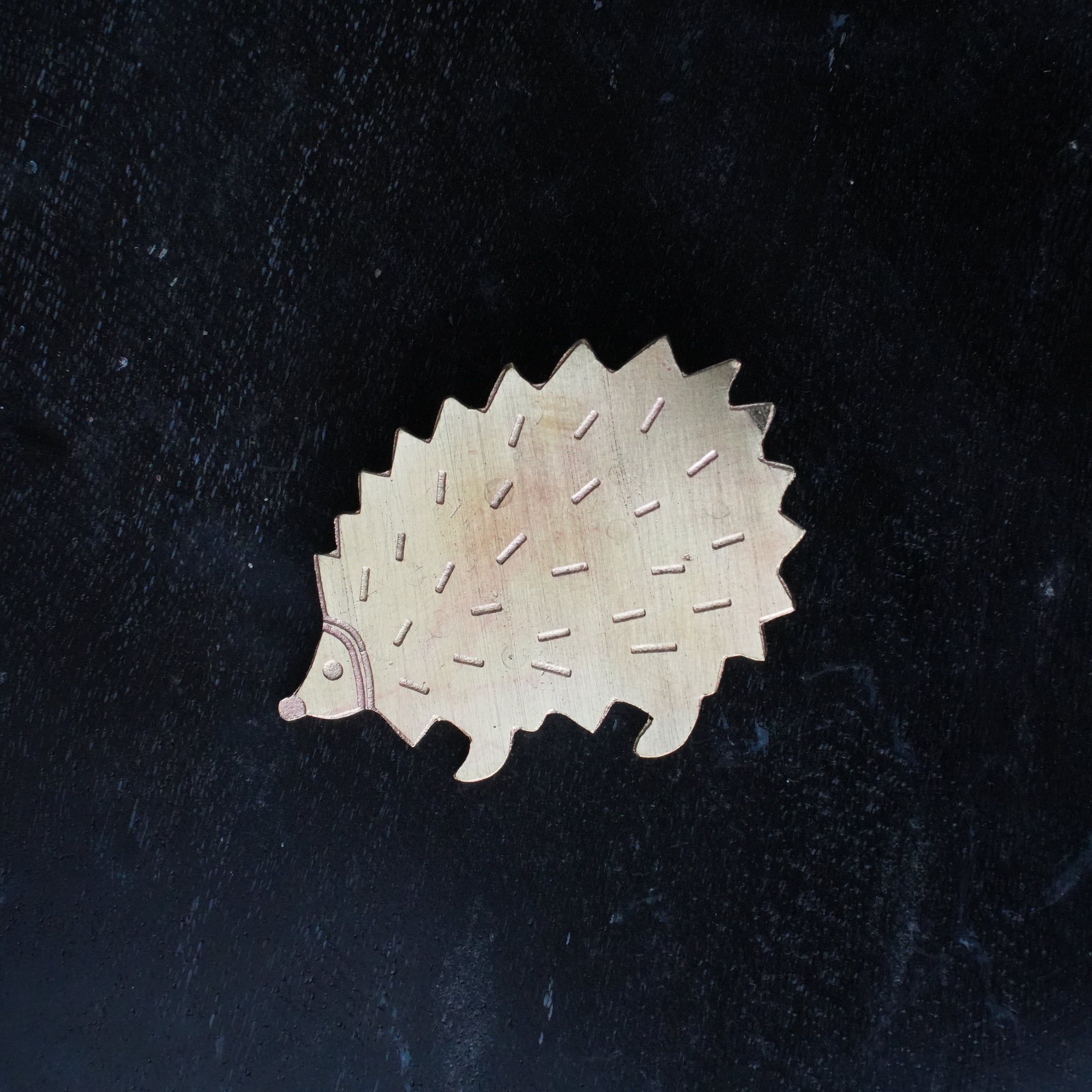 Matsuo Miyuki Brass Brooch