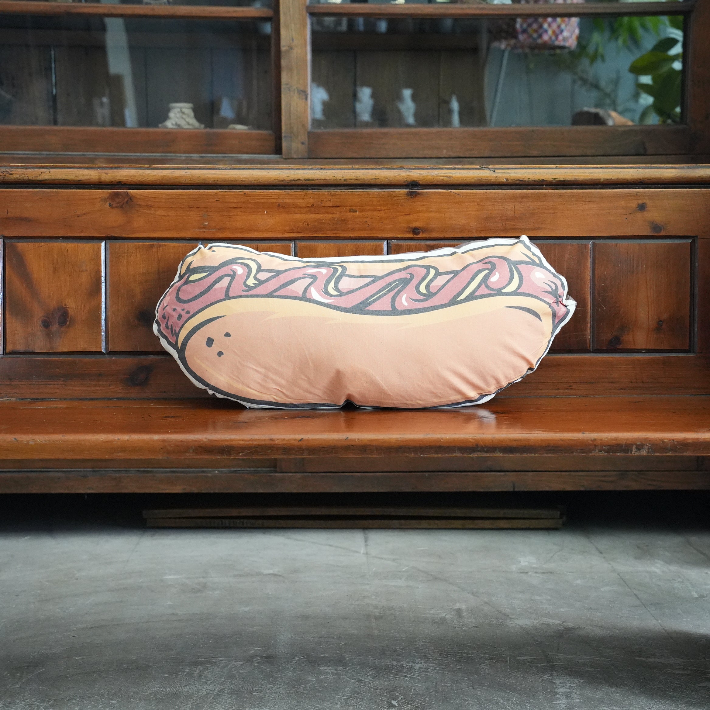 Pop Art Cushion Hotdog