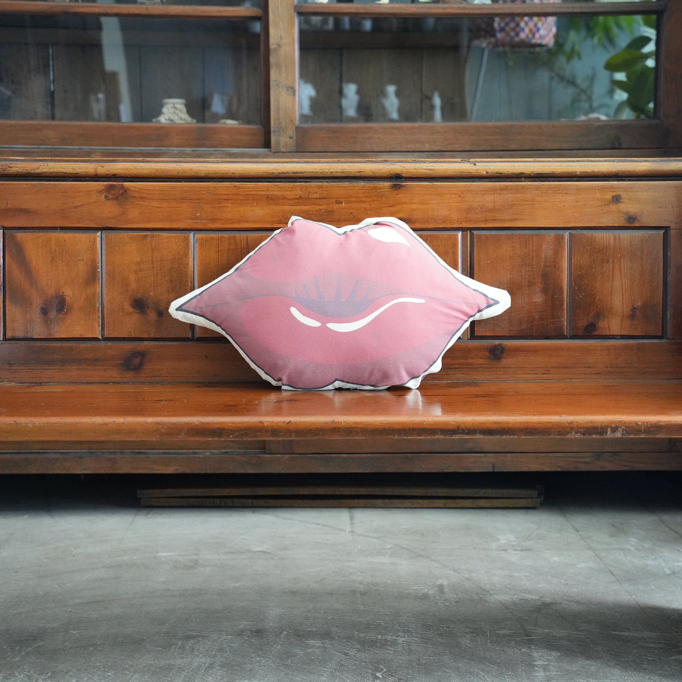 Pop Art Cushion Lips