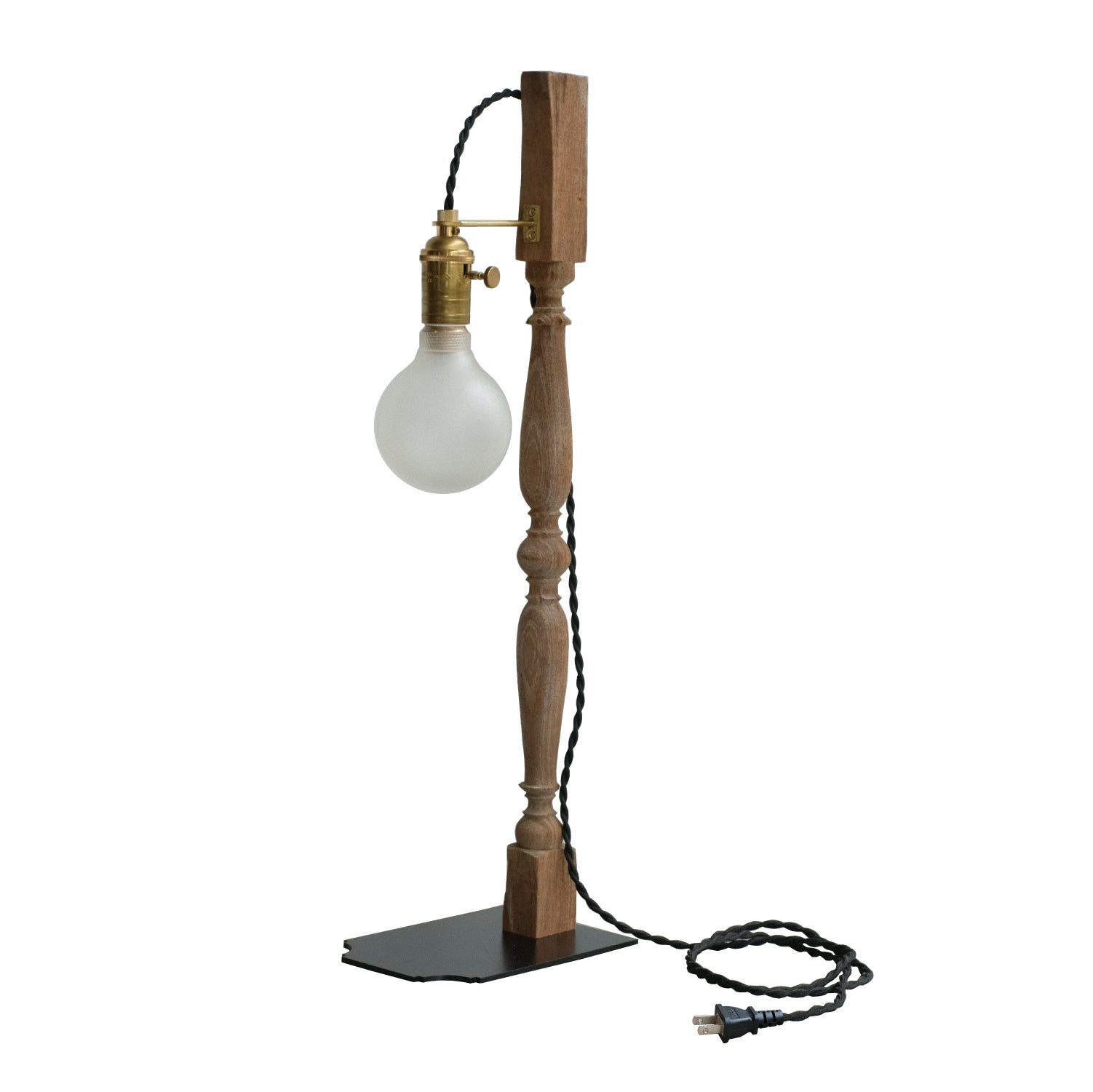 VONA wooden spindle TABLE LAMP