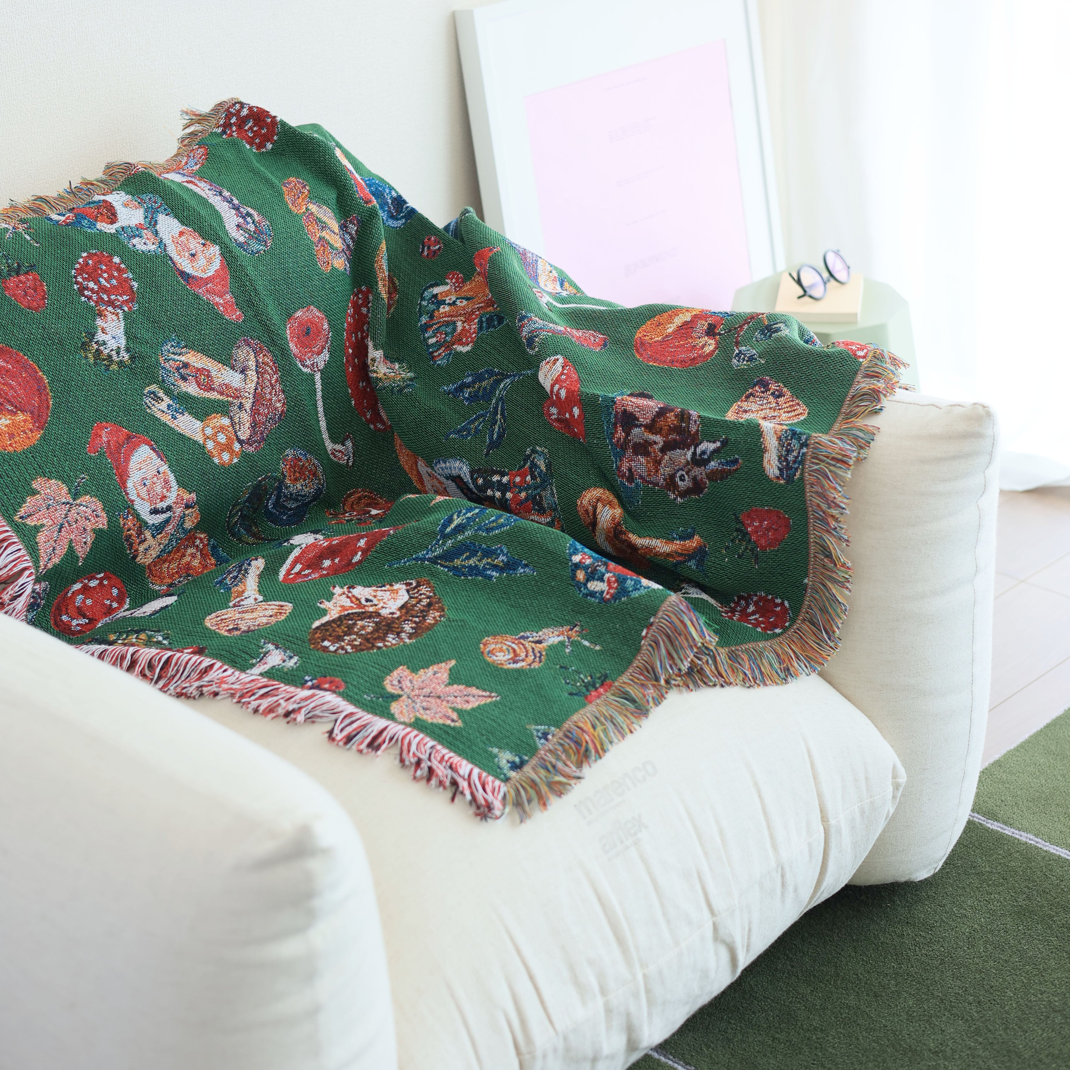 Nathalie Lete Tapestry Rug Mushroom