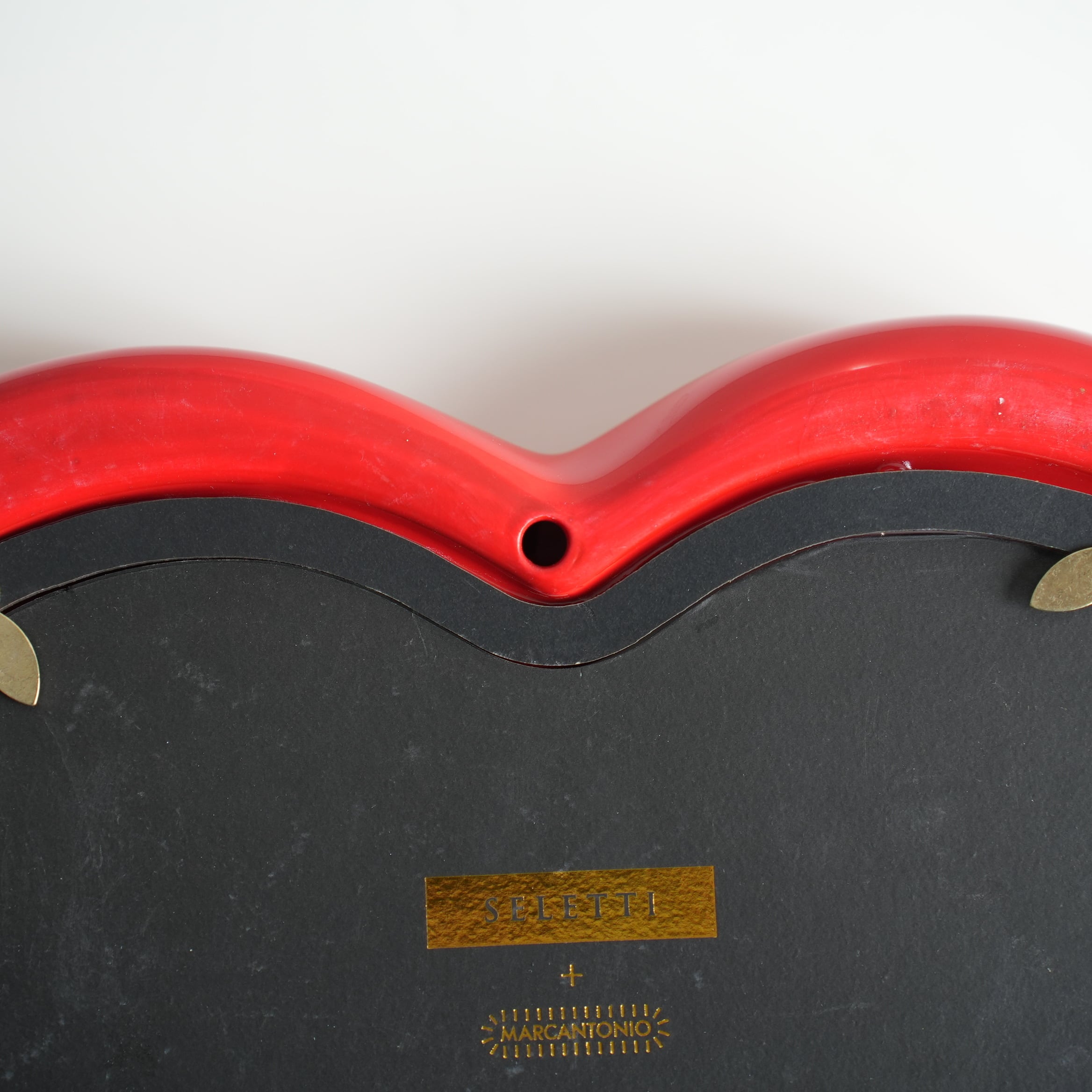 Melted Heart Red Mirror and Photo Frame