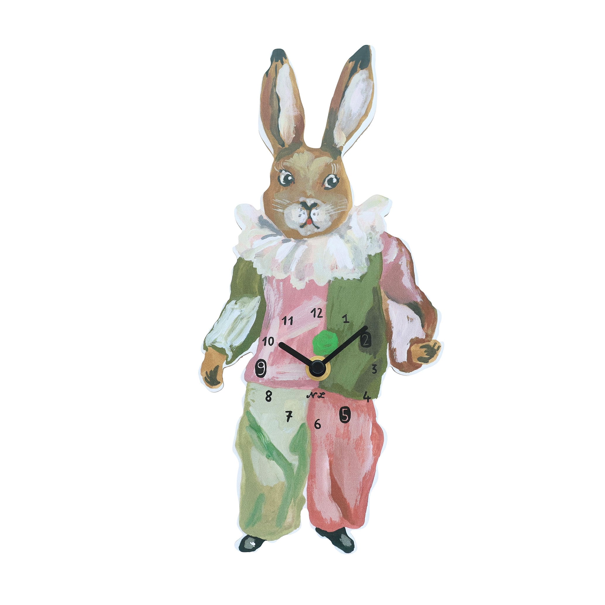 Nathalie Lete Diecut Clock Rabbit