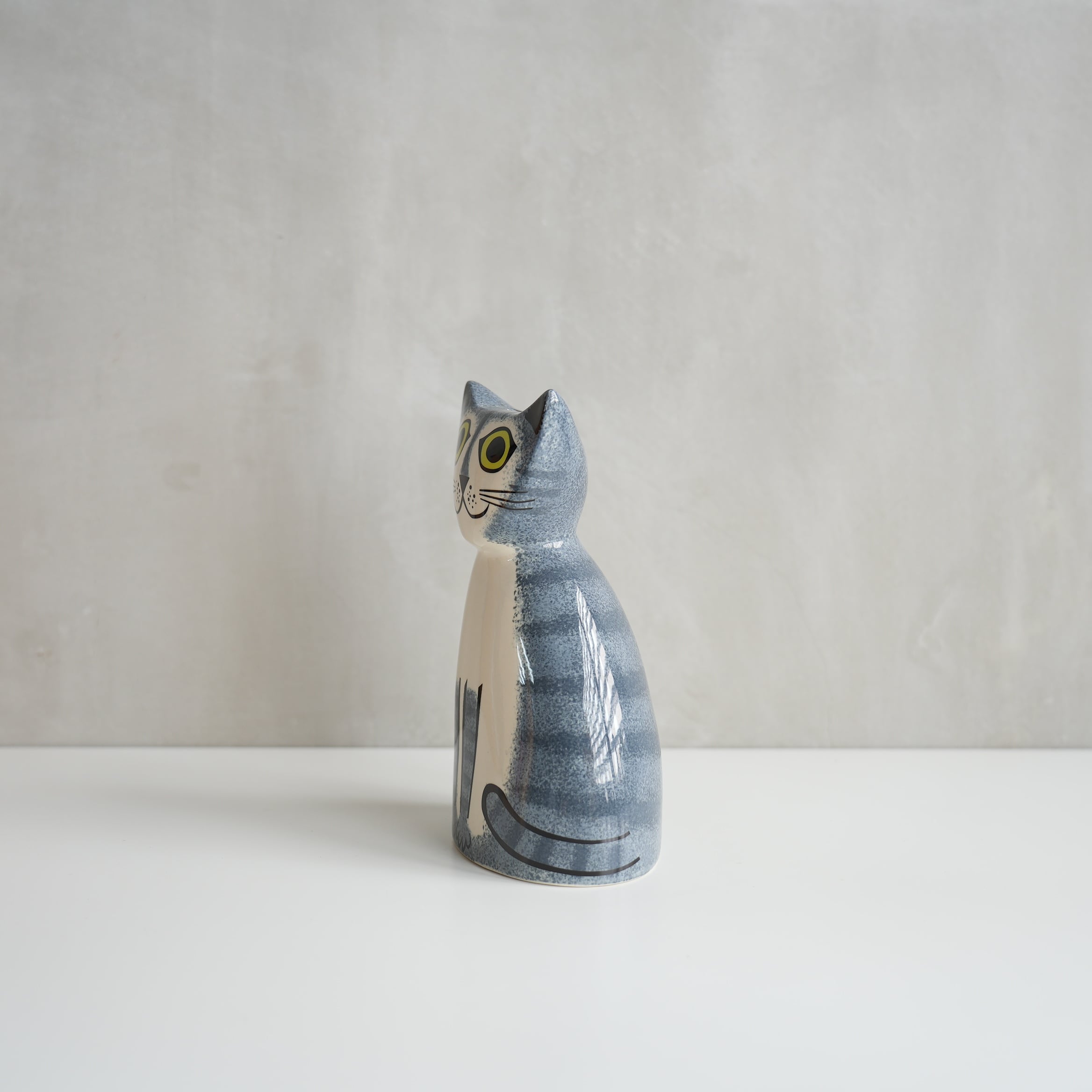 Hannah Turner Money Box Cat Gray