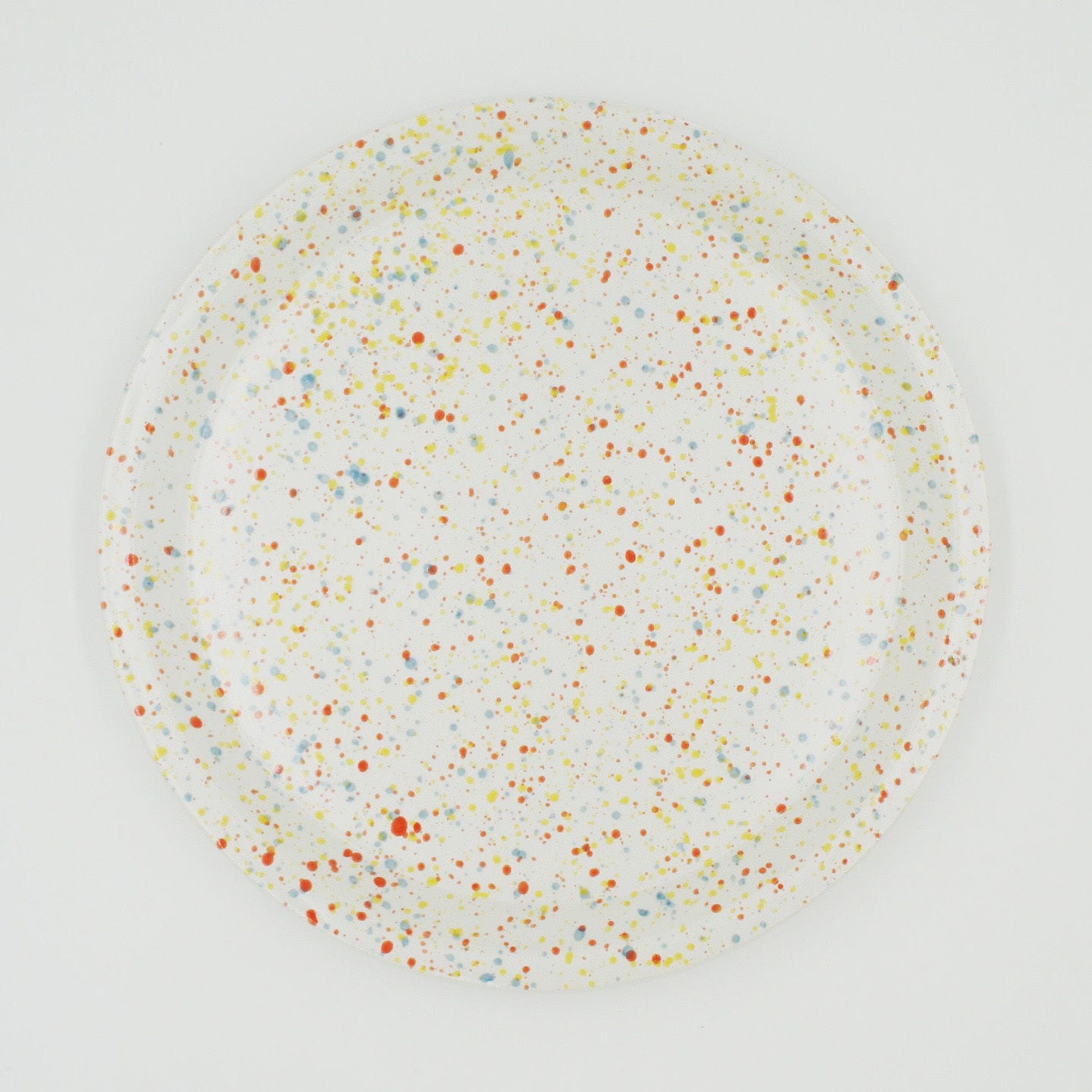CHIPS PLATE L SPLASH WHITE-ORANGE