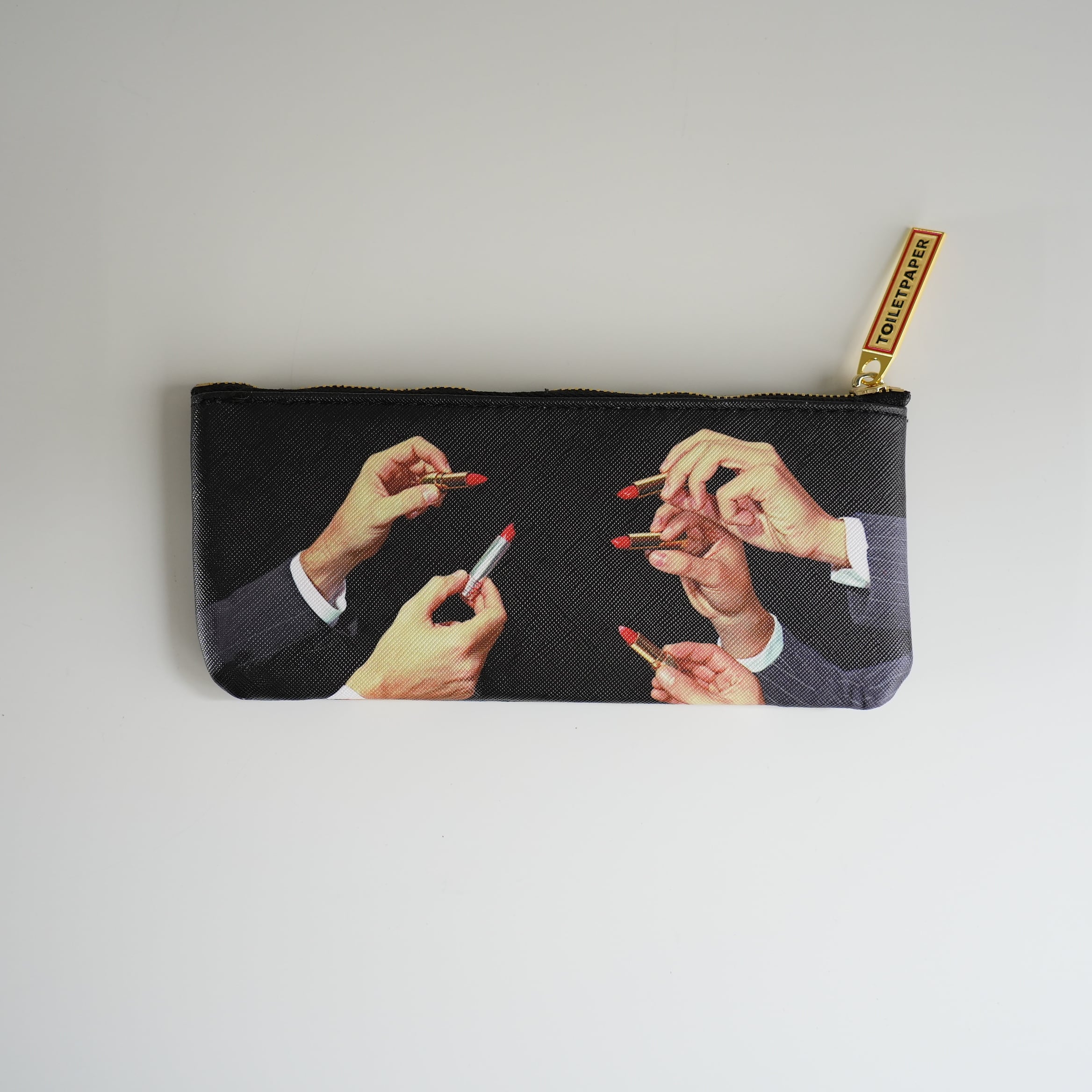 PU Pen Case LIPSTICKS BK SELETTI/ TOILETPAPER