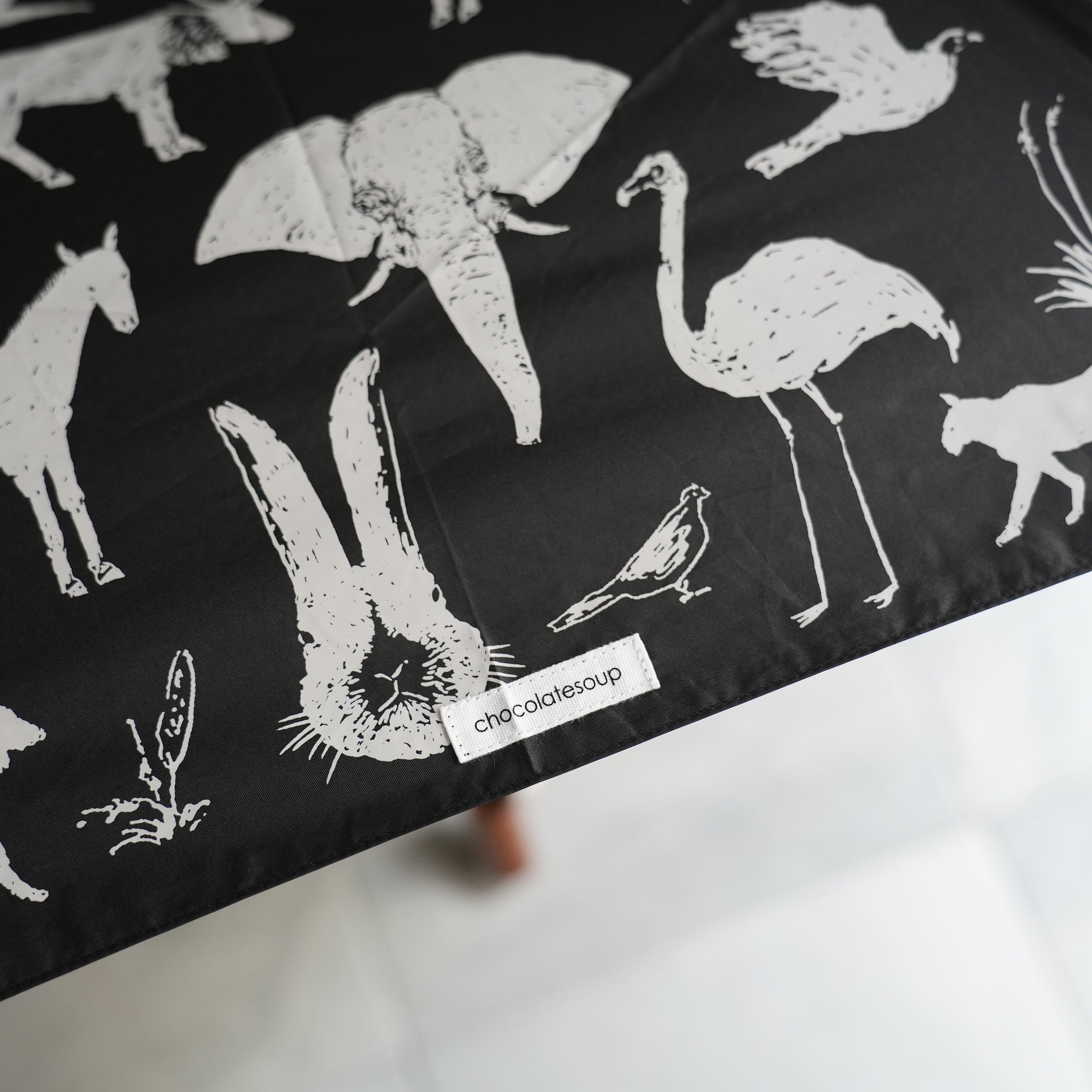 Sunshade Folding Umbrella Zoo Black