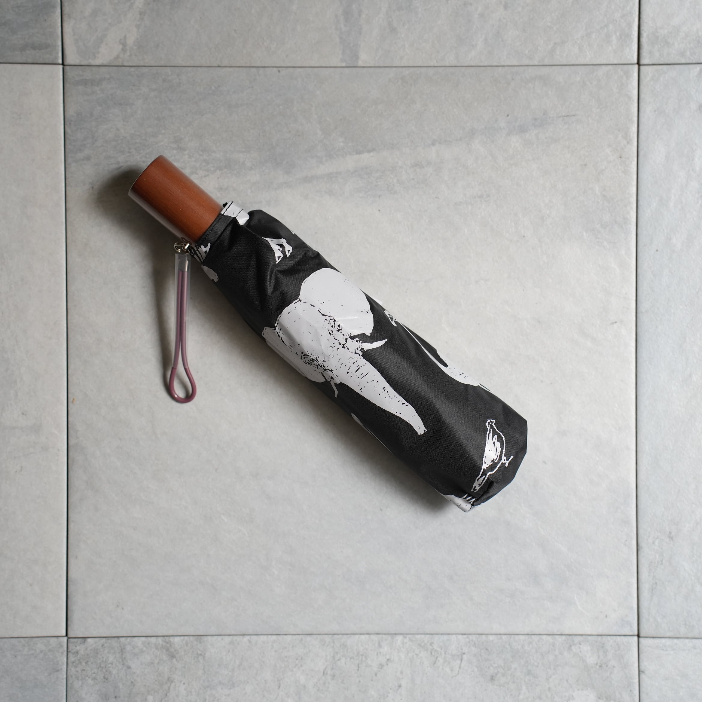 Sunshade Folding Umbrella Zoo Black