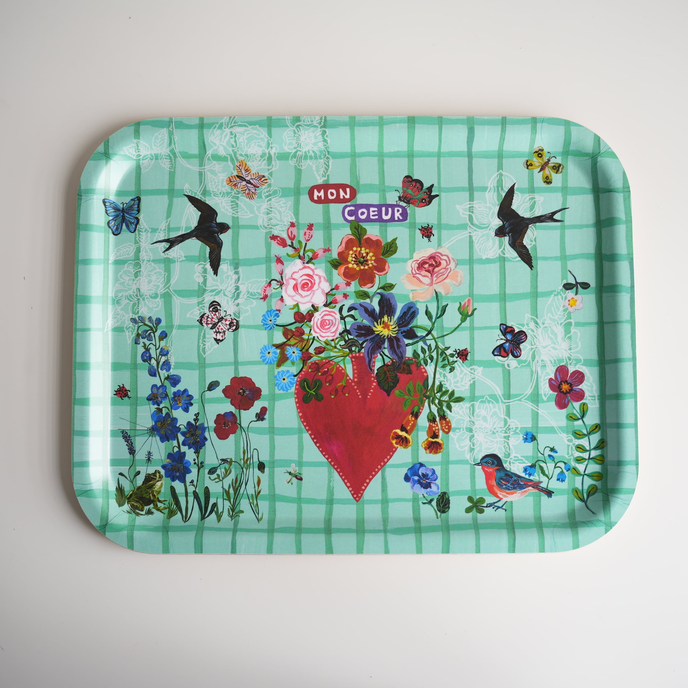 Nathalie Lete Mon Coeur Rect Tray