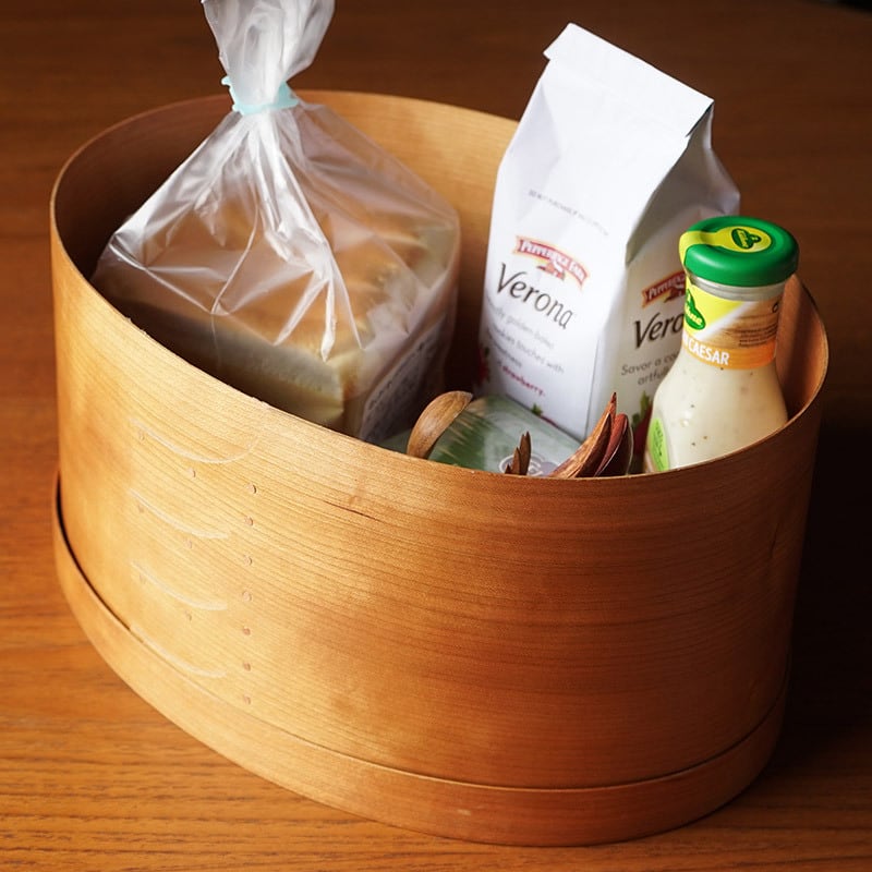 シェーカーオーバルボックス L ナチュラル