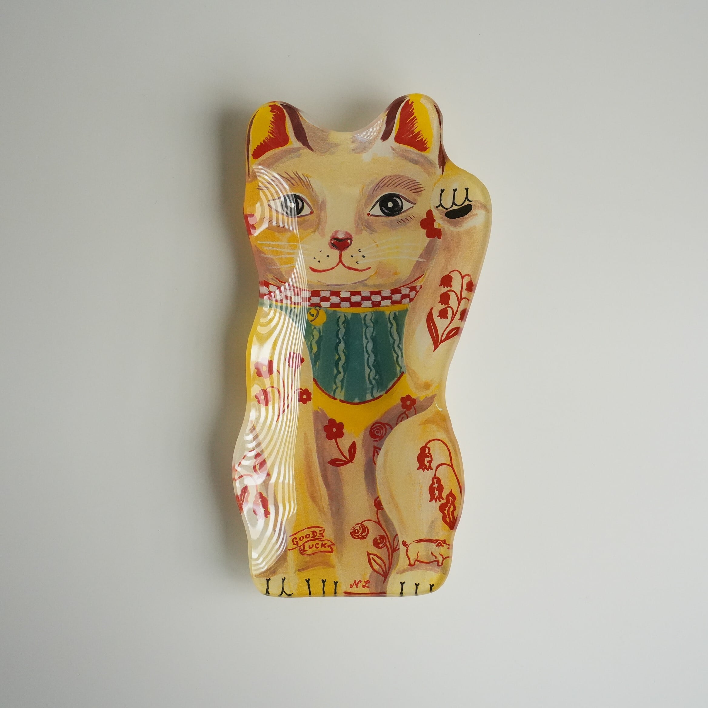 Nathalie Lete Lucky Cat Plate
