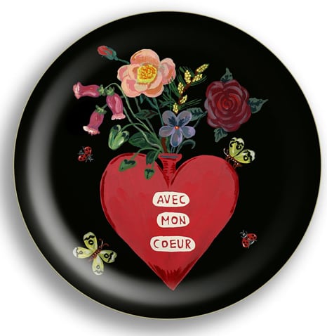 Nathalie Lete Avec Mon Coeur Mini Tray