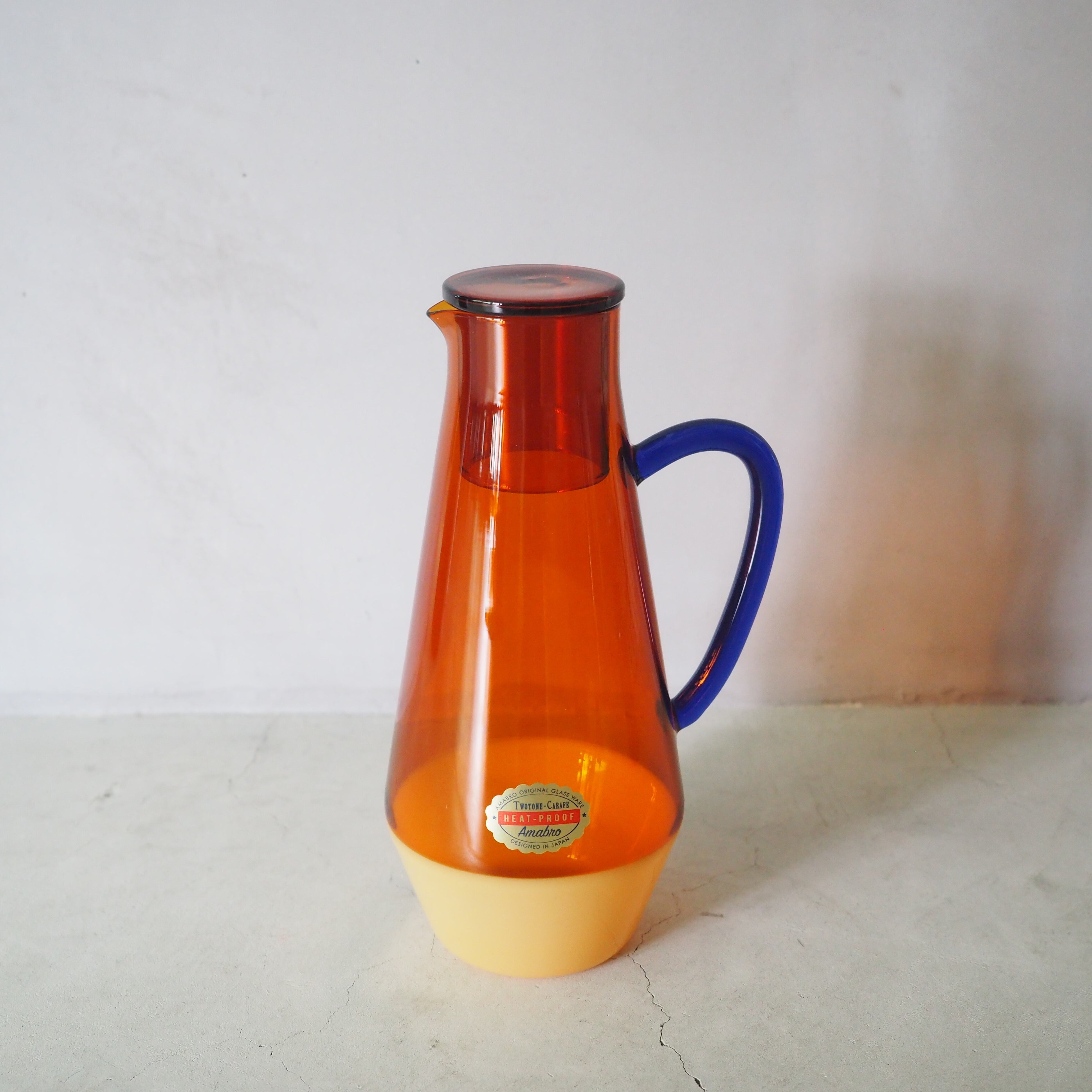 TWO TONE CARAFE Amber