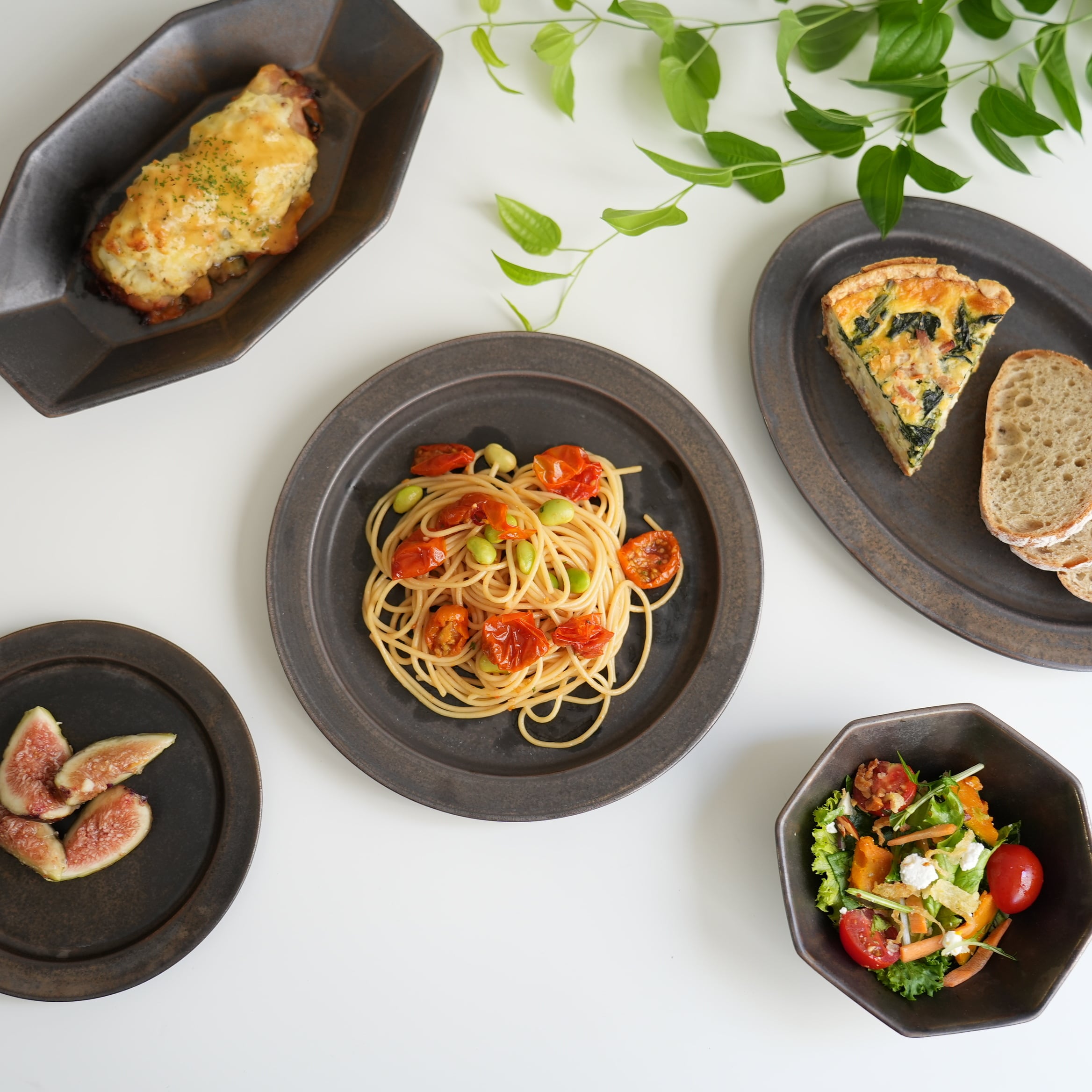 Ancient Pottery Plate L Brass