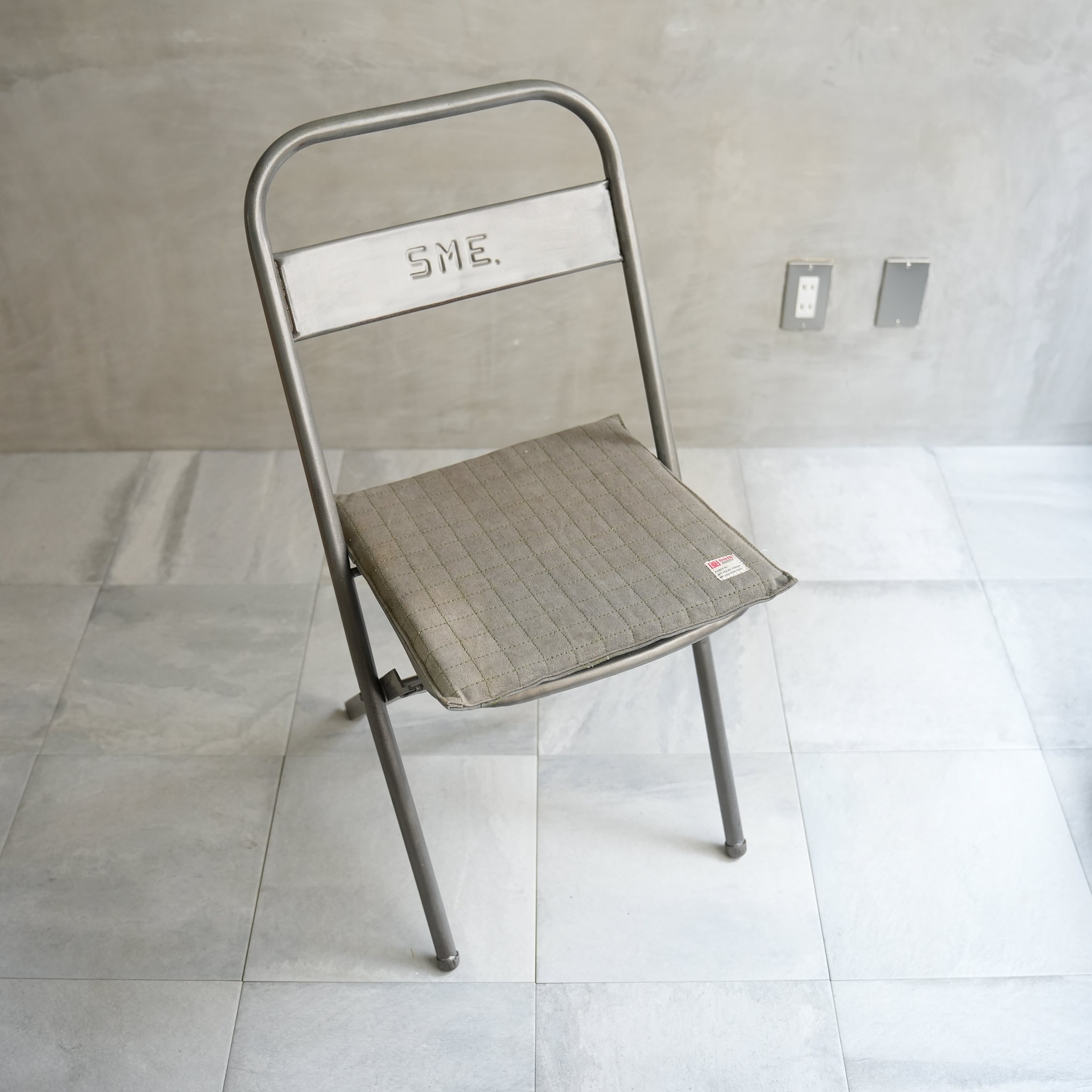 Vintage Tent Fabric Seat Cushion