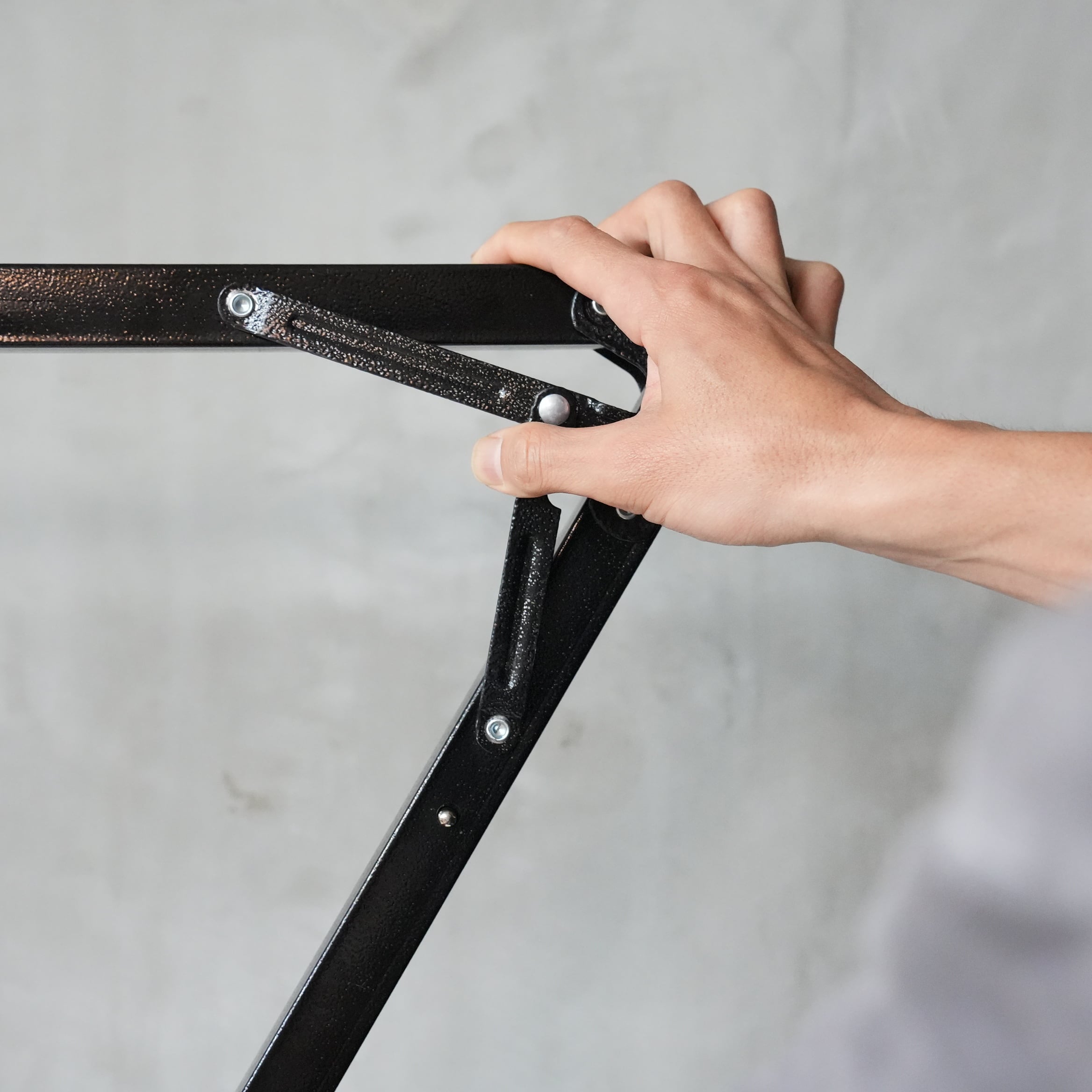 EXHIBITION FOLDABLE HANGER RACK Silver